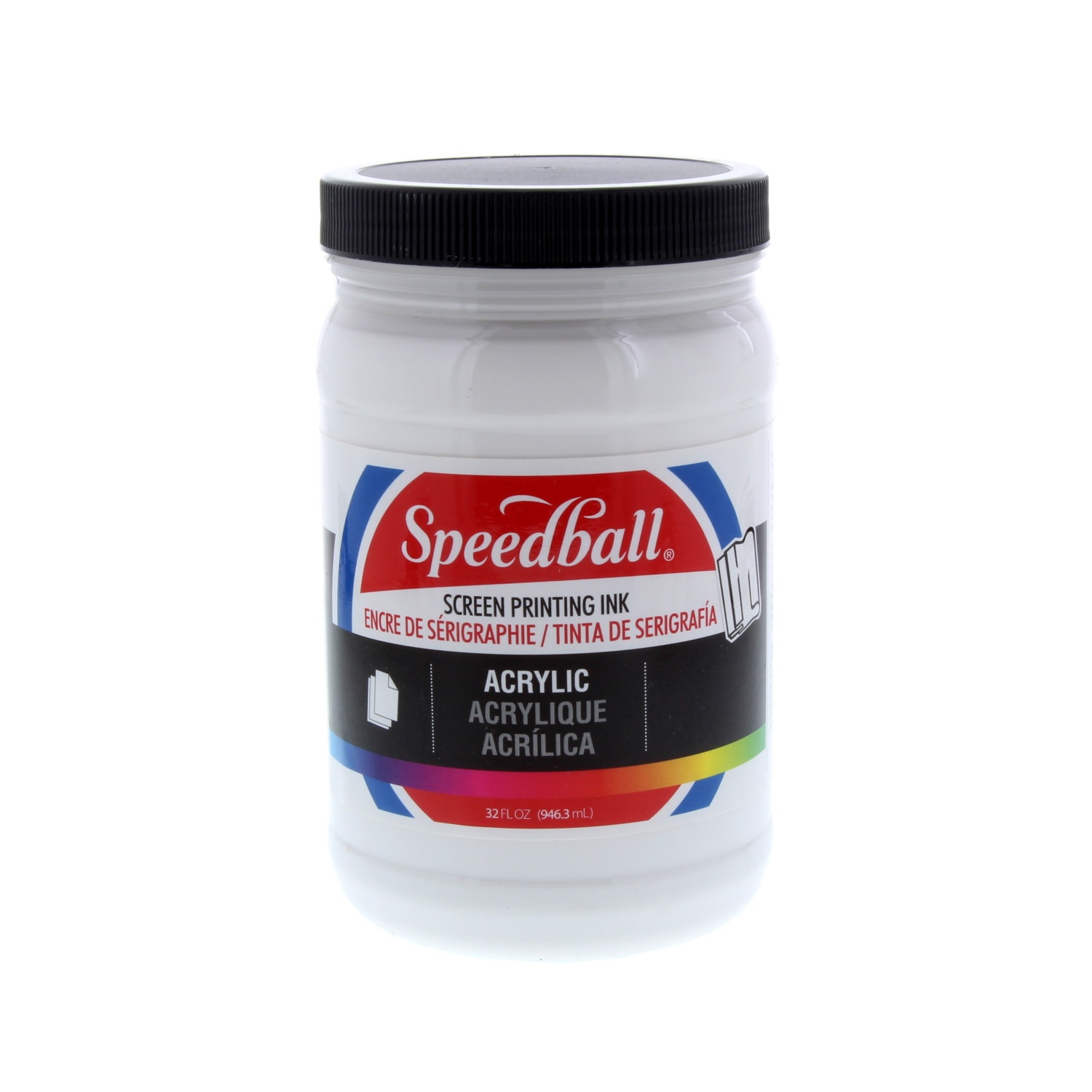 Speedball Permanent Acrylic Screen Printing Ink, 32 oz., White