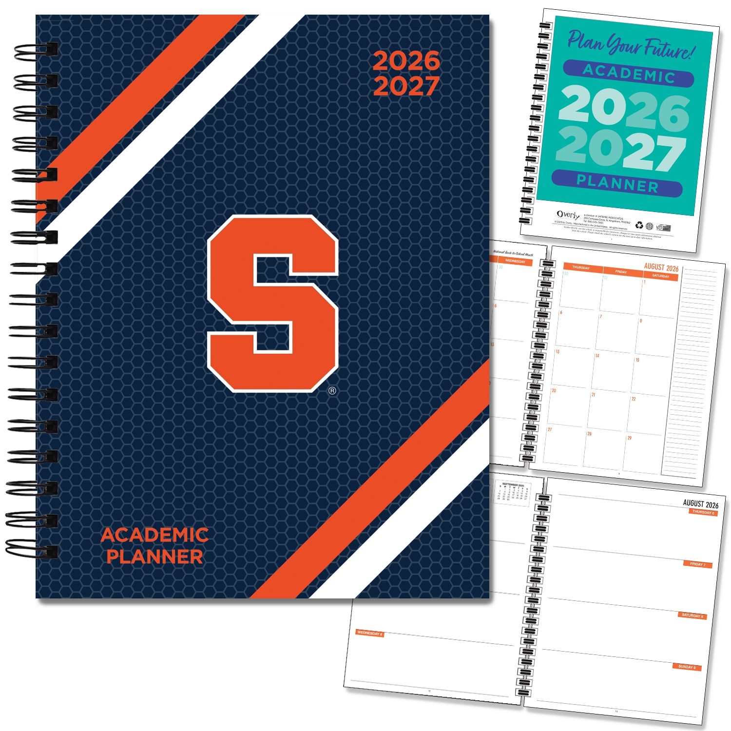 Spirit Wordmark Hard Cover Imprinted Planner 26-27 AY 7x9