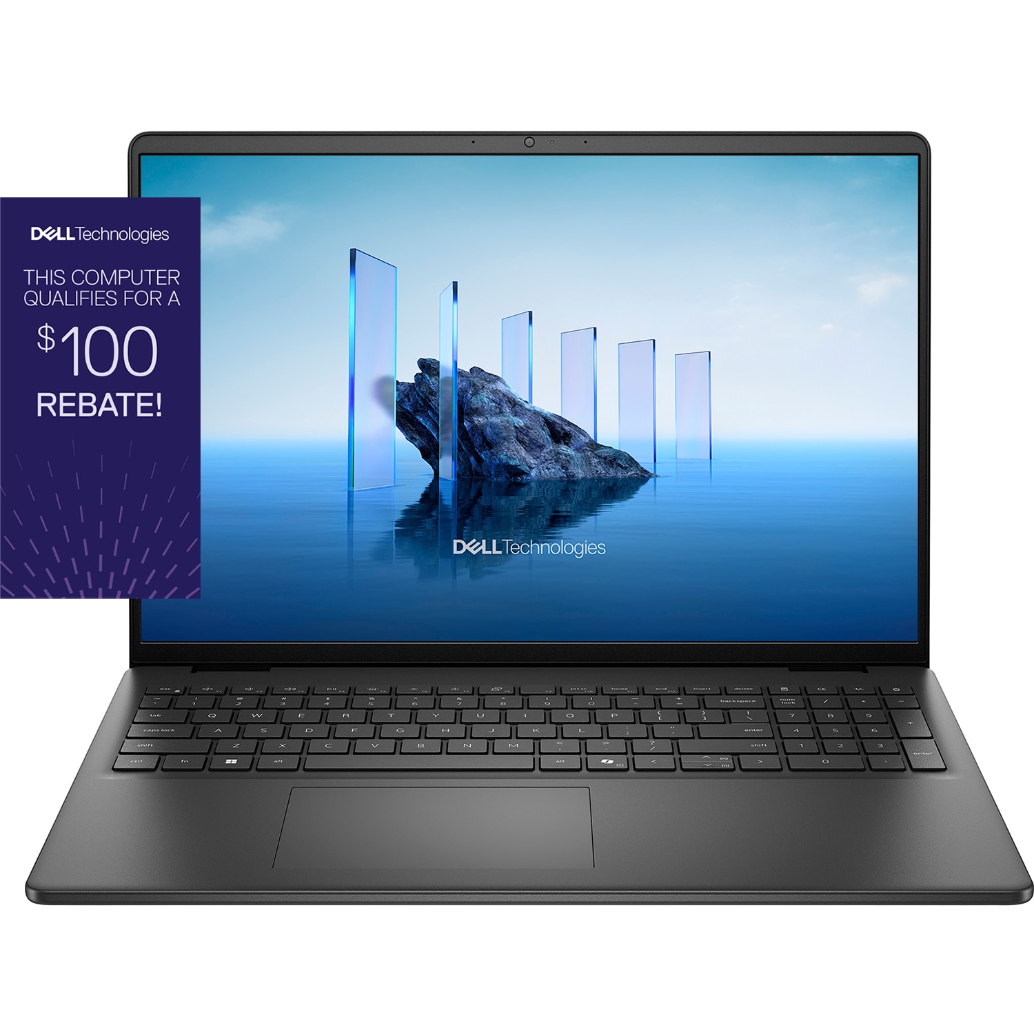 Dell 16 inch Touch Laptop Black Carbon