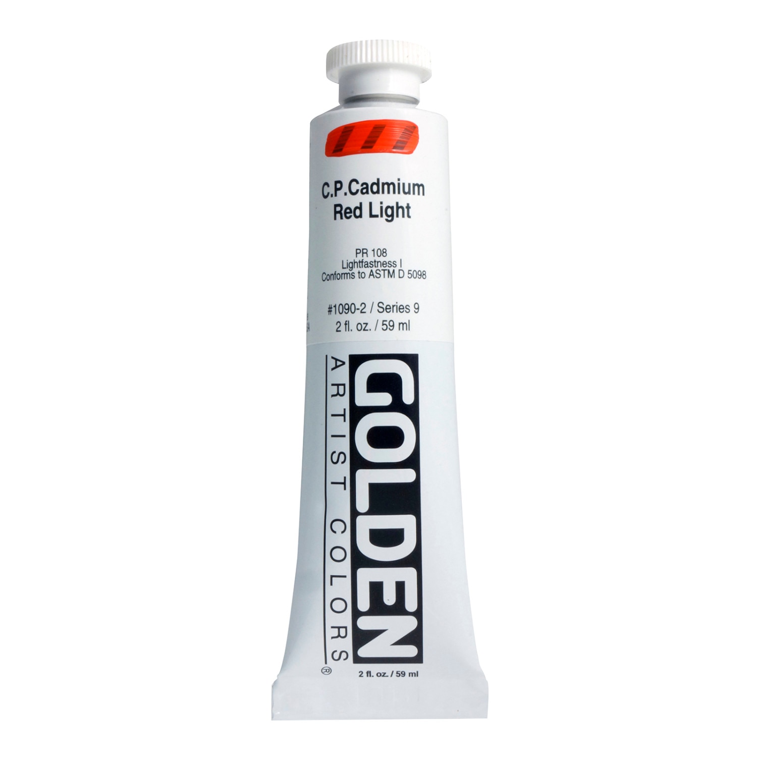 Golden(R)Heavy Body Acrylics, 2oz., C P Cadmium Red Light