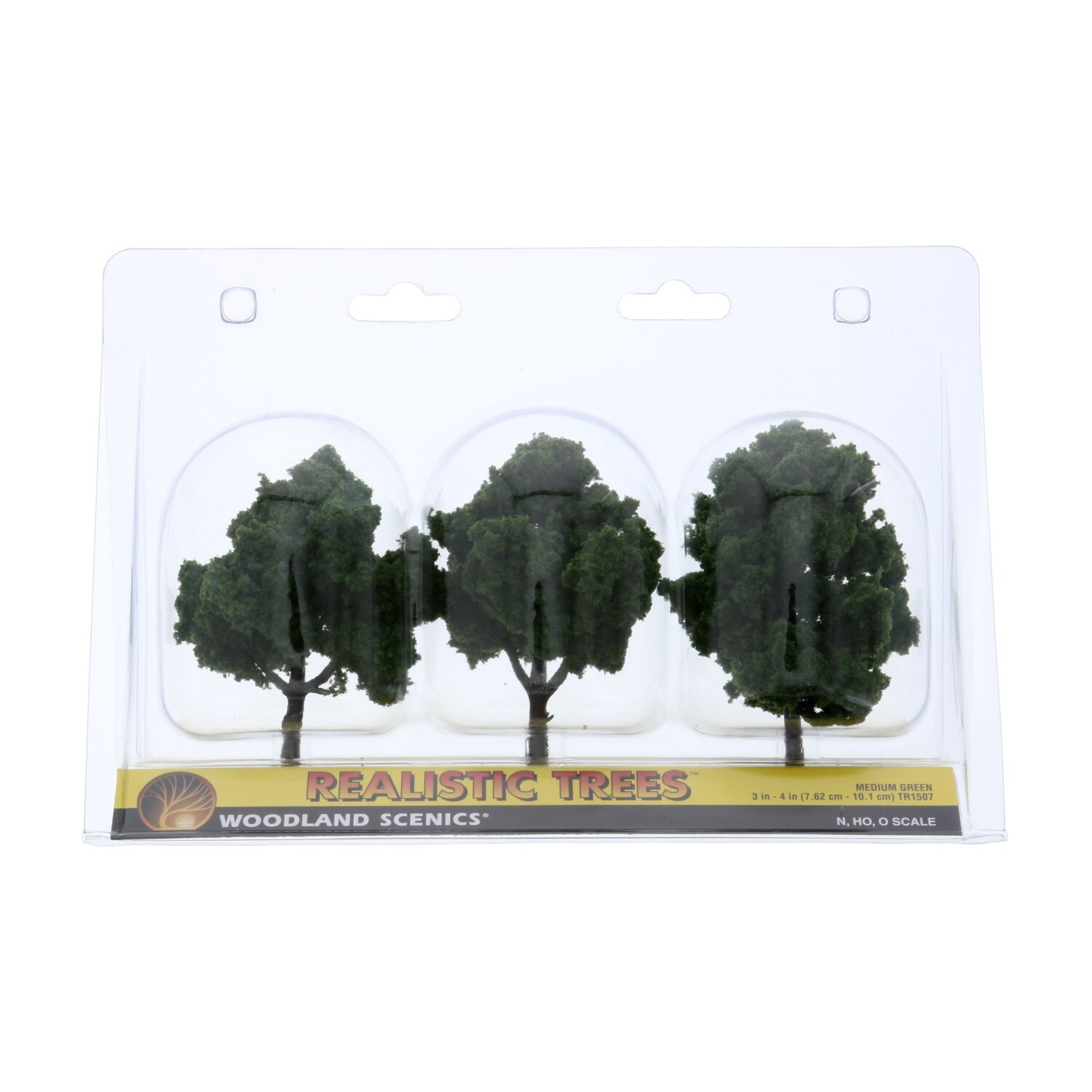 Ready Made Realistic Trees, 3" - 4" Medium Green (3/Pkg.)