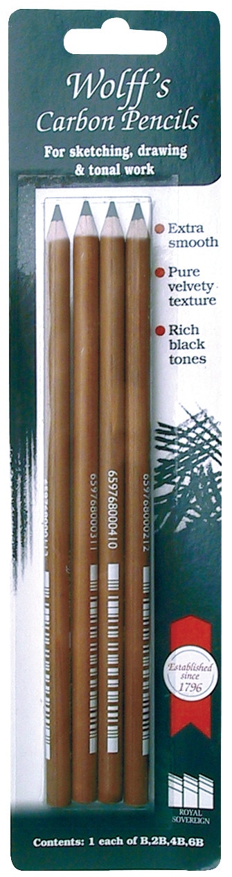 Wolff's Multi-Pack Carbon Pencil, 4/Pkg.