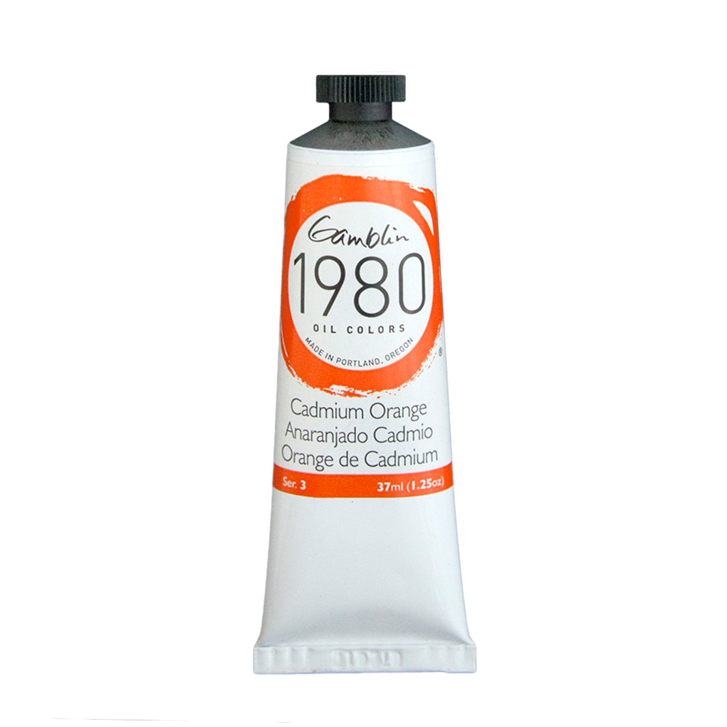 Gamblin 1980 Oil Color, 37ml, Cadmium Orange