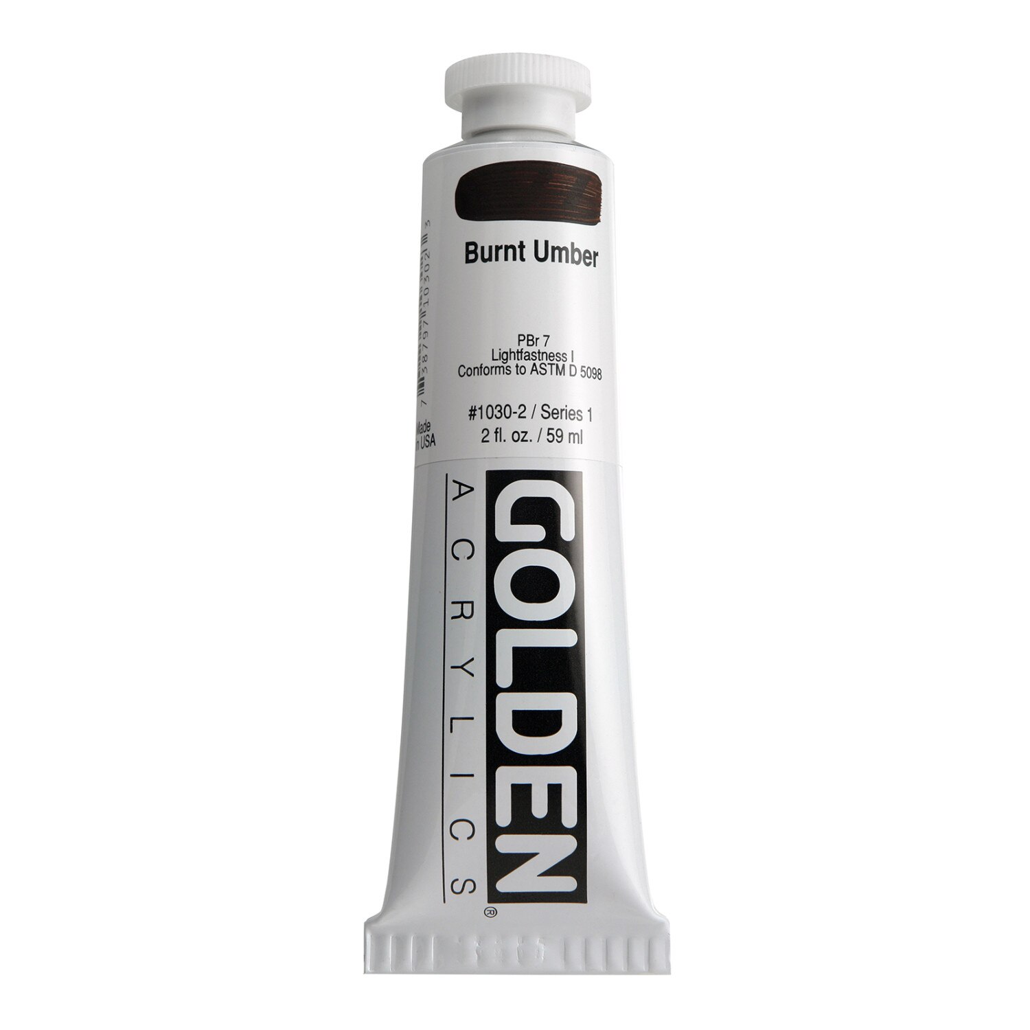 Golden(R)Heavy Body Acrylics, 2oz., Burnt Umber