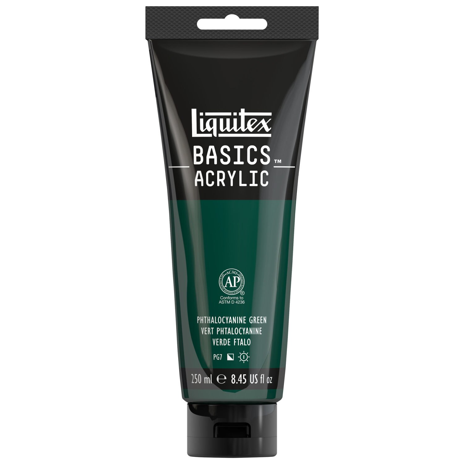 Liquitex BASICS Acrylic Color, 250ml Tube, Pthalo Green