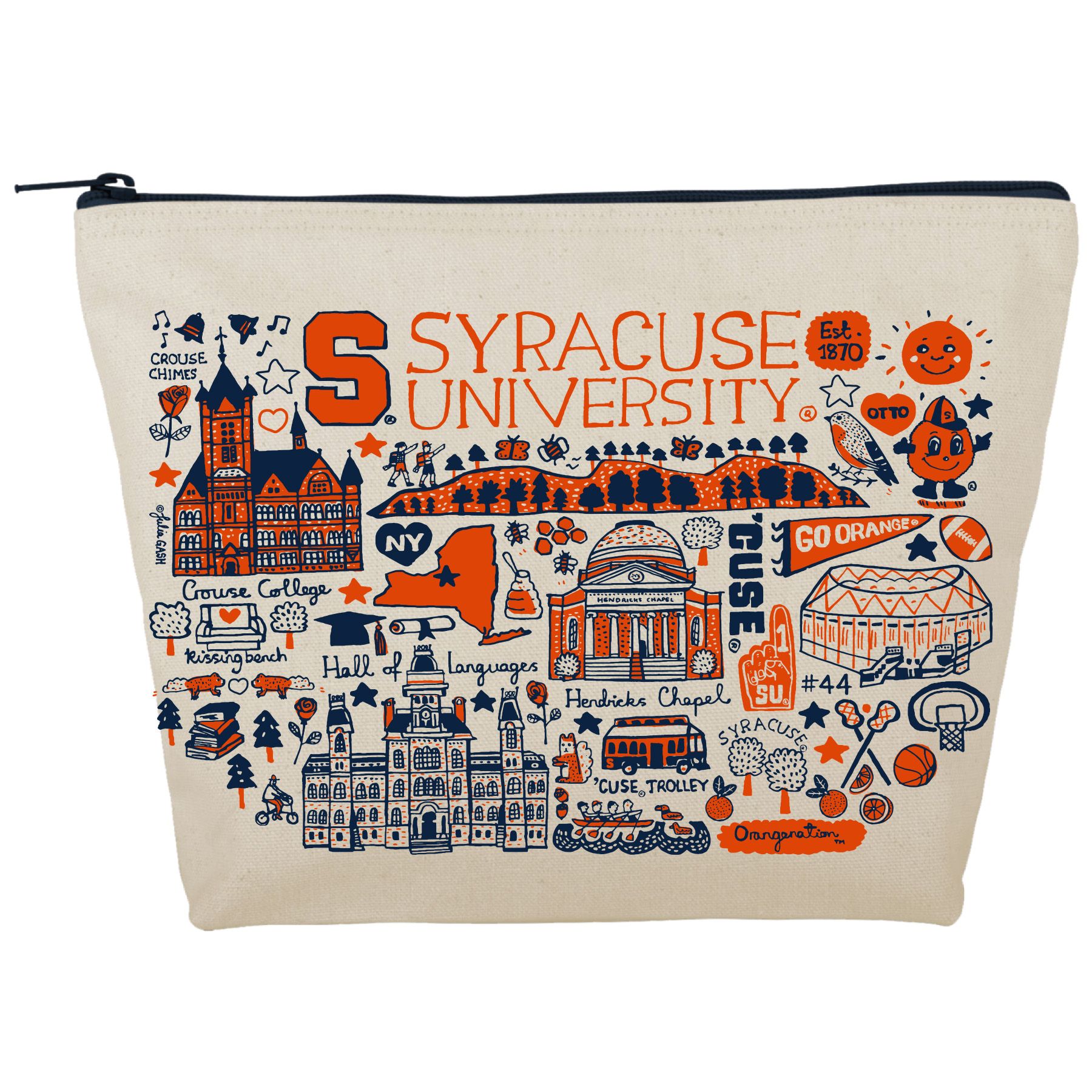 Syracuse University JG Canvas Zippercase