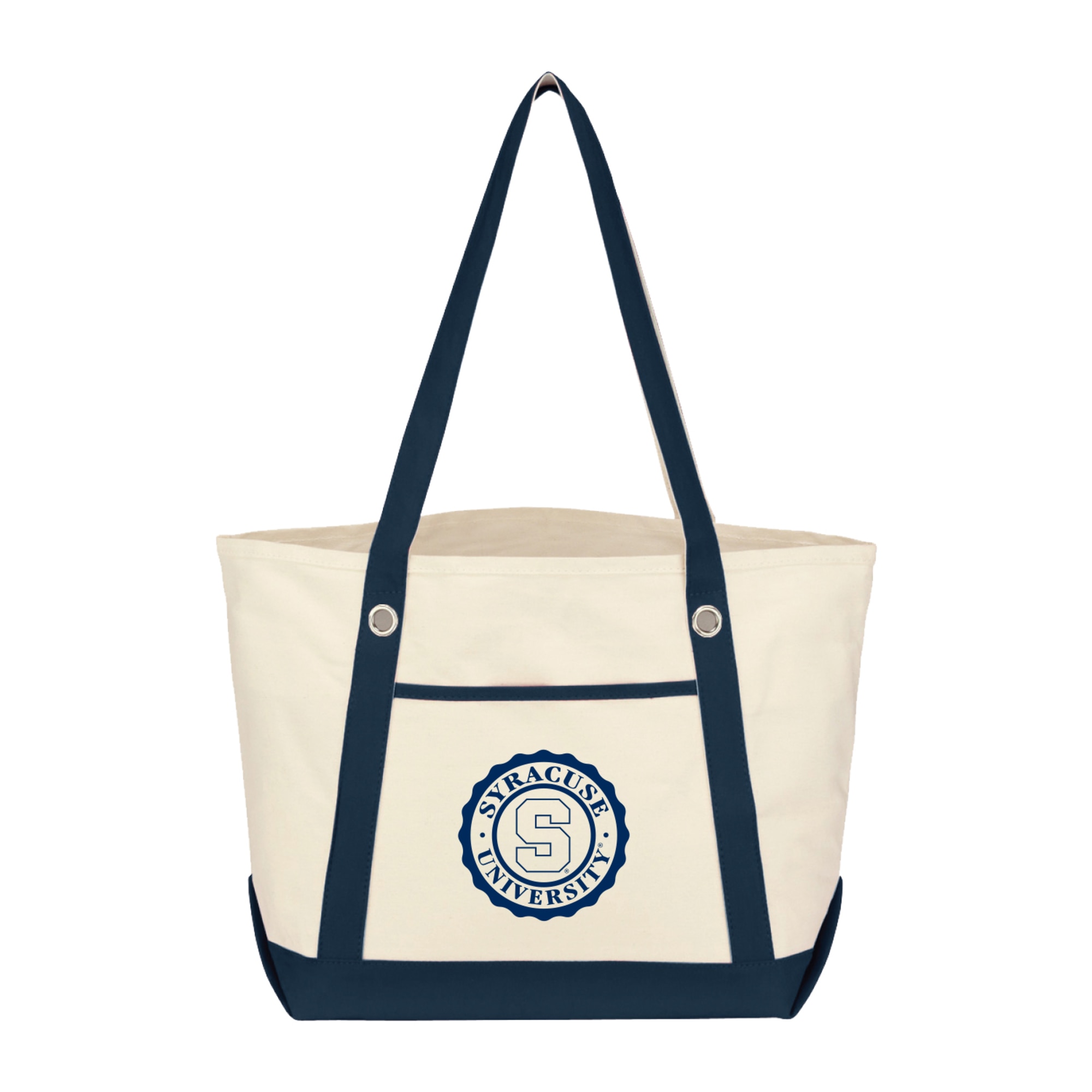 Syracuse University CTPZLG LG Canvas 12oz Tote Zip Top
