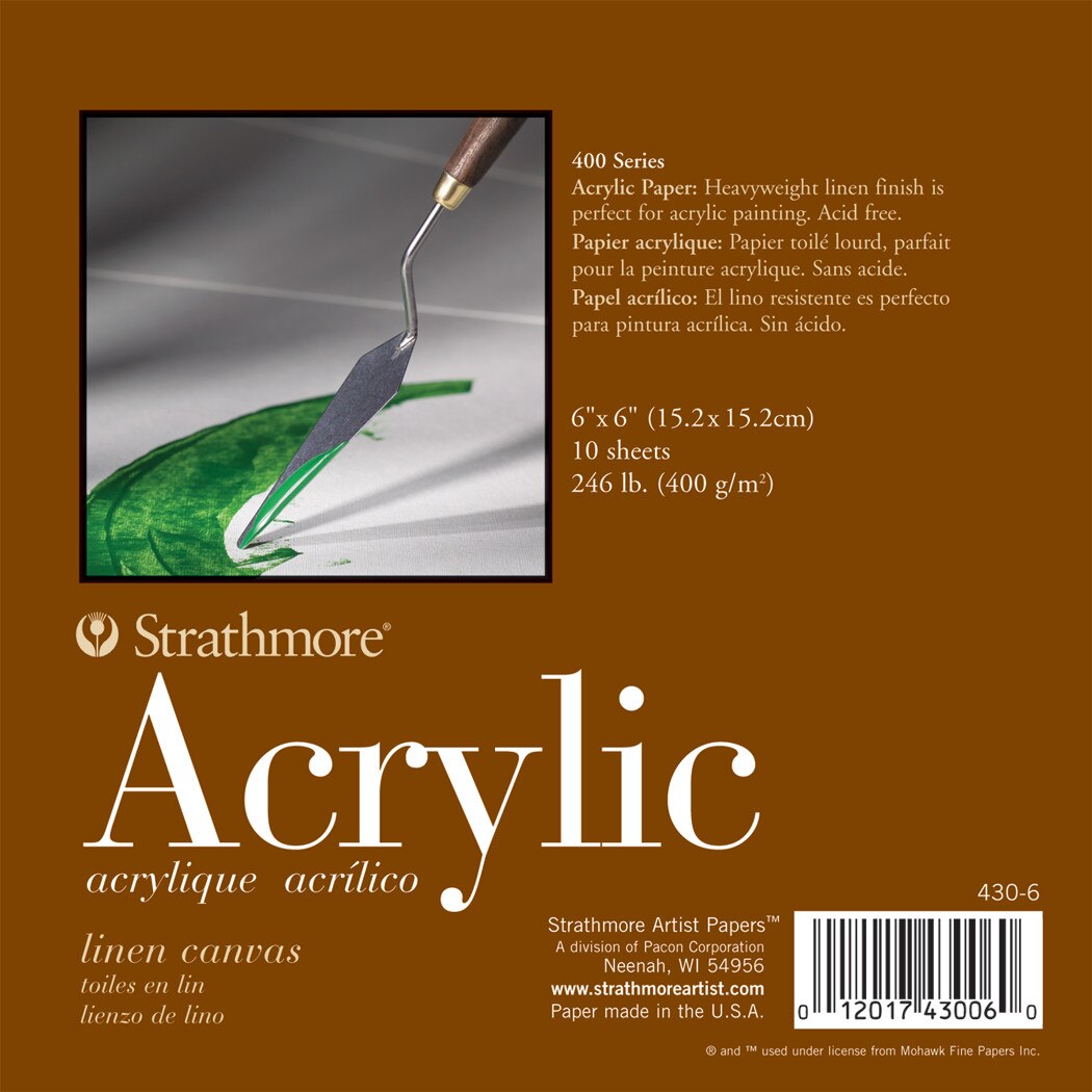 Strathmore Acrylic Paper Pad, 400 Series, 6" x 6"