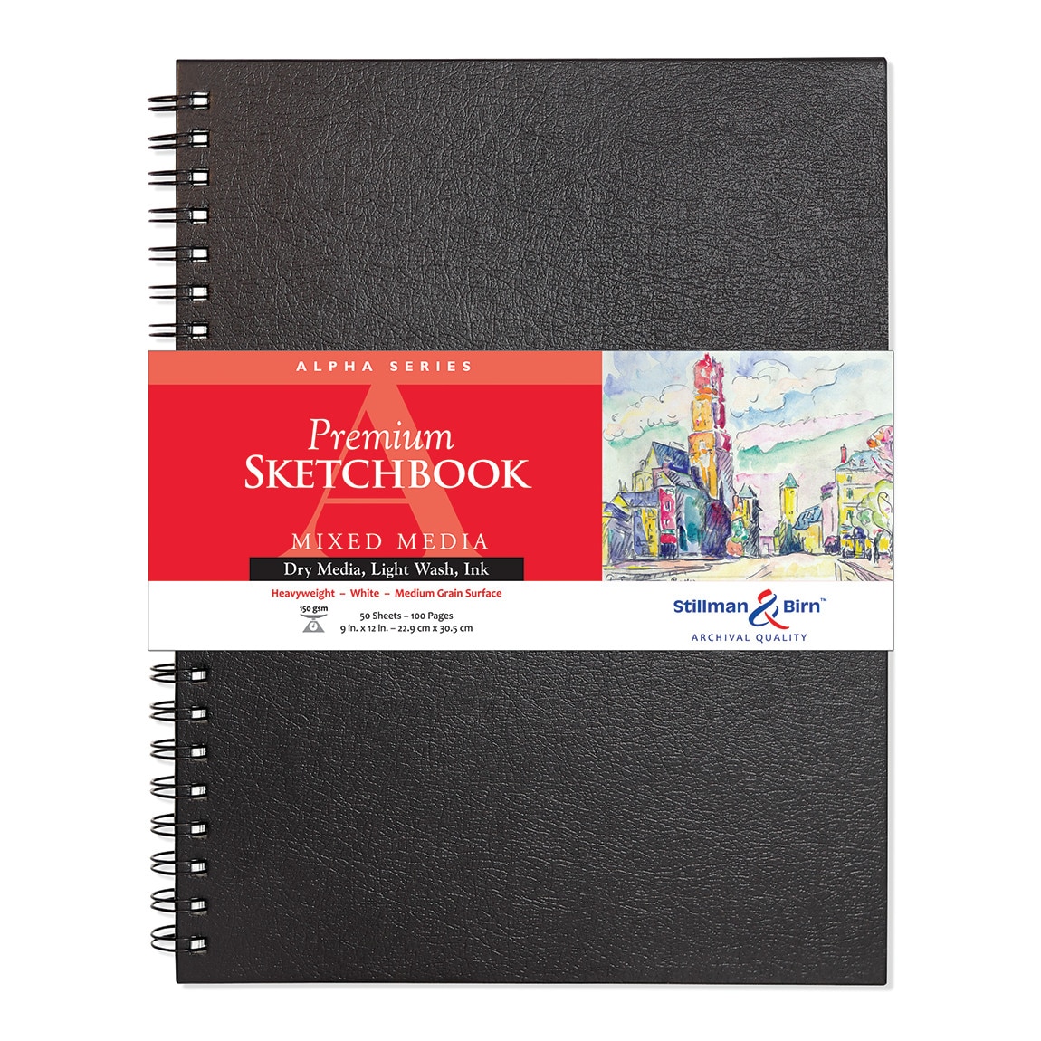 Stillman & Birn Alpha Series Premium Wire-Bound Sketchbook, 9" x 12"