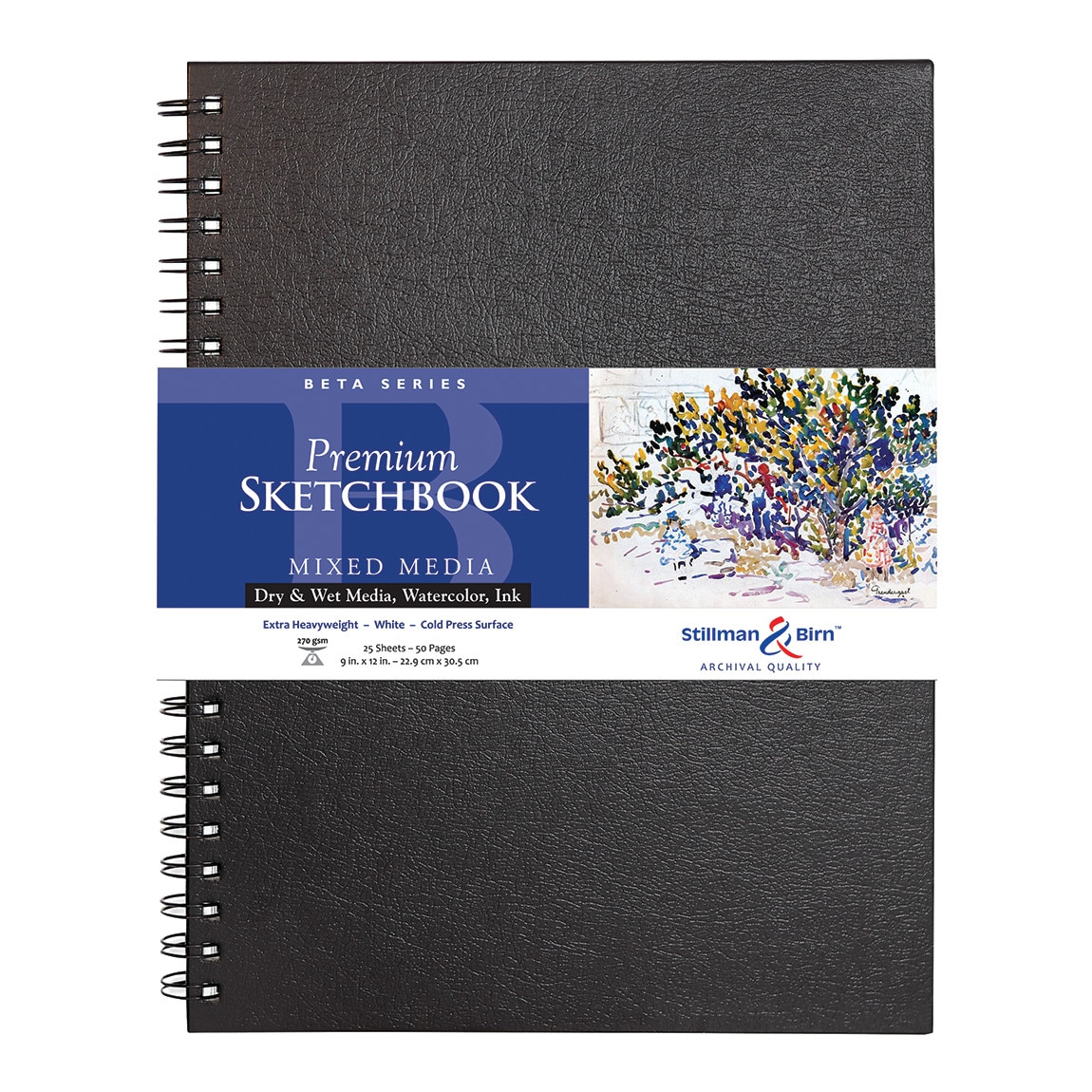 Stillman & Birn Beta Series Premium Wire-Bound Sketchbook, 9" x 12"