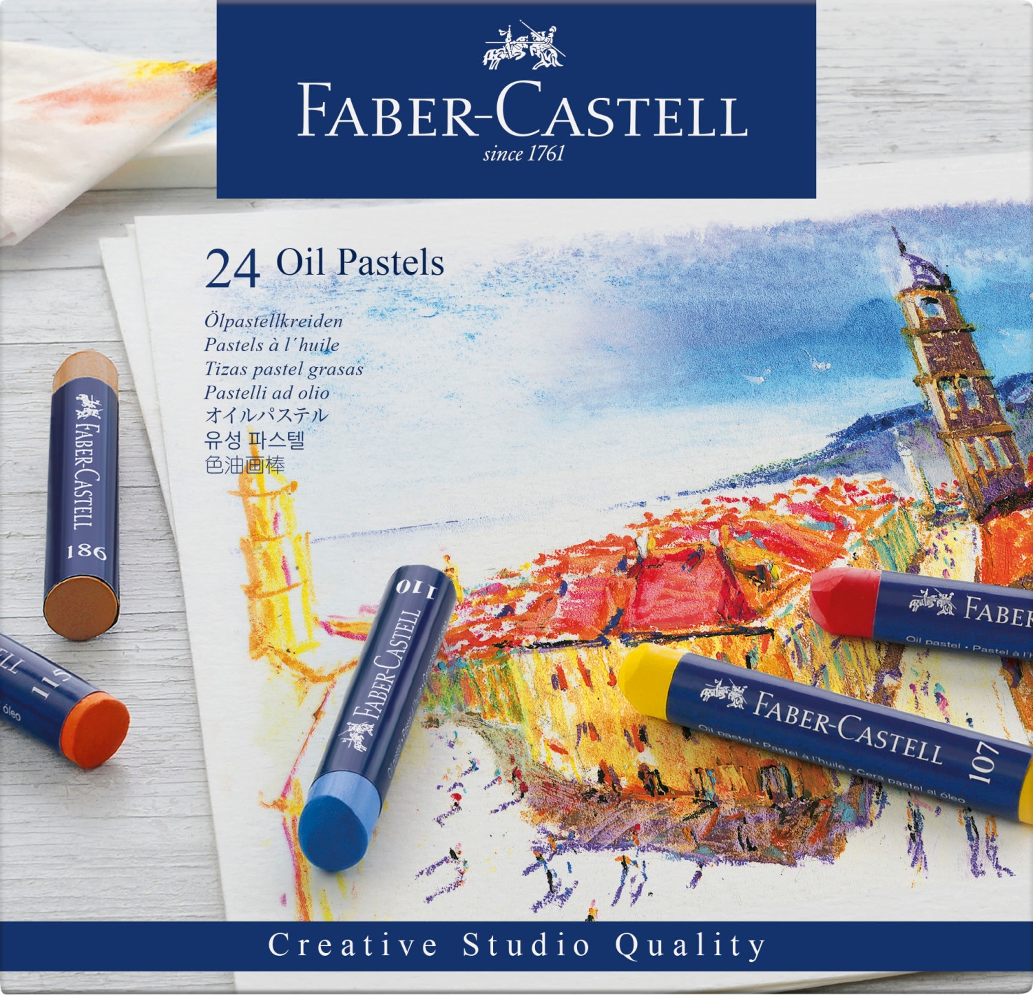 Faber Catell Oil Pastels 24Pk