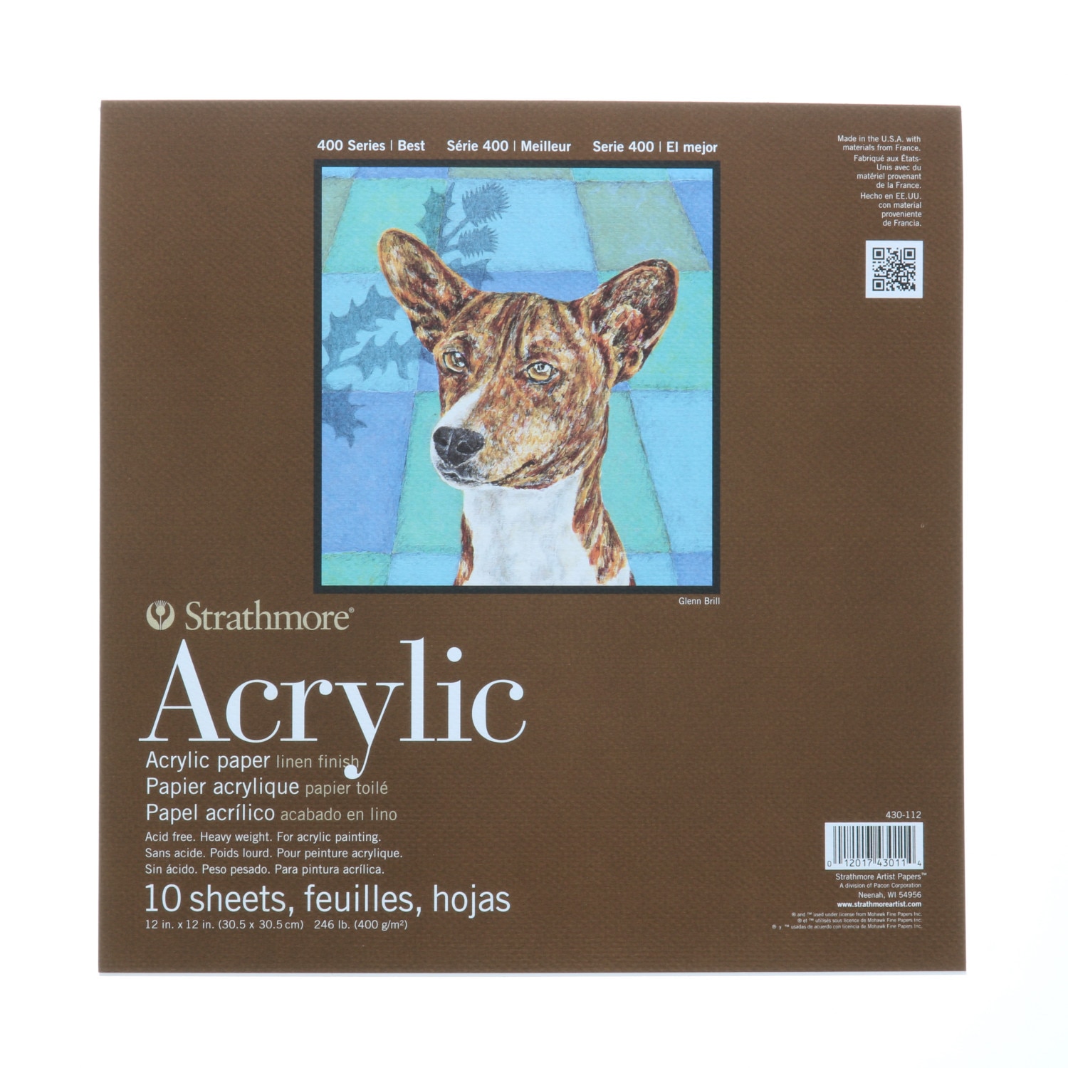 Strathmore Acrylic Paper Pad, 400 Series, 12" x 12"