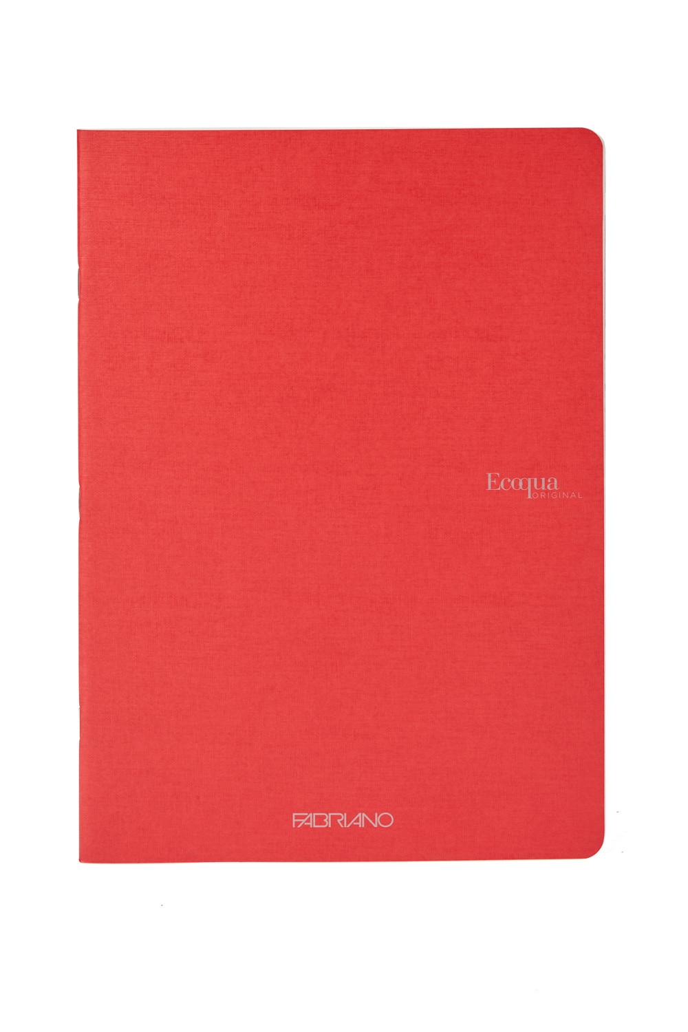 Fabriano EcoQua Notebook, 8.27" x 11.69", A4, Blank, 40 Sheets, Red