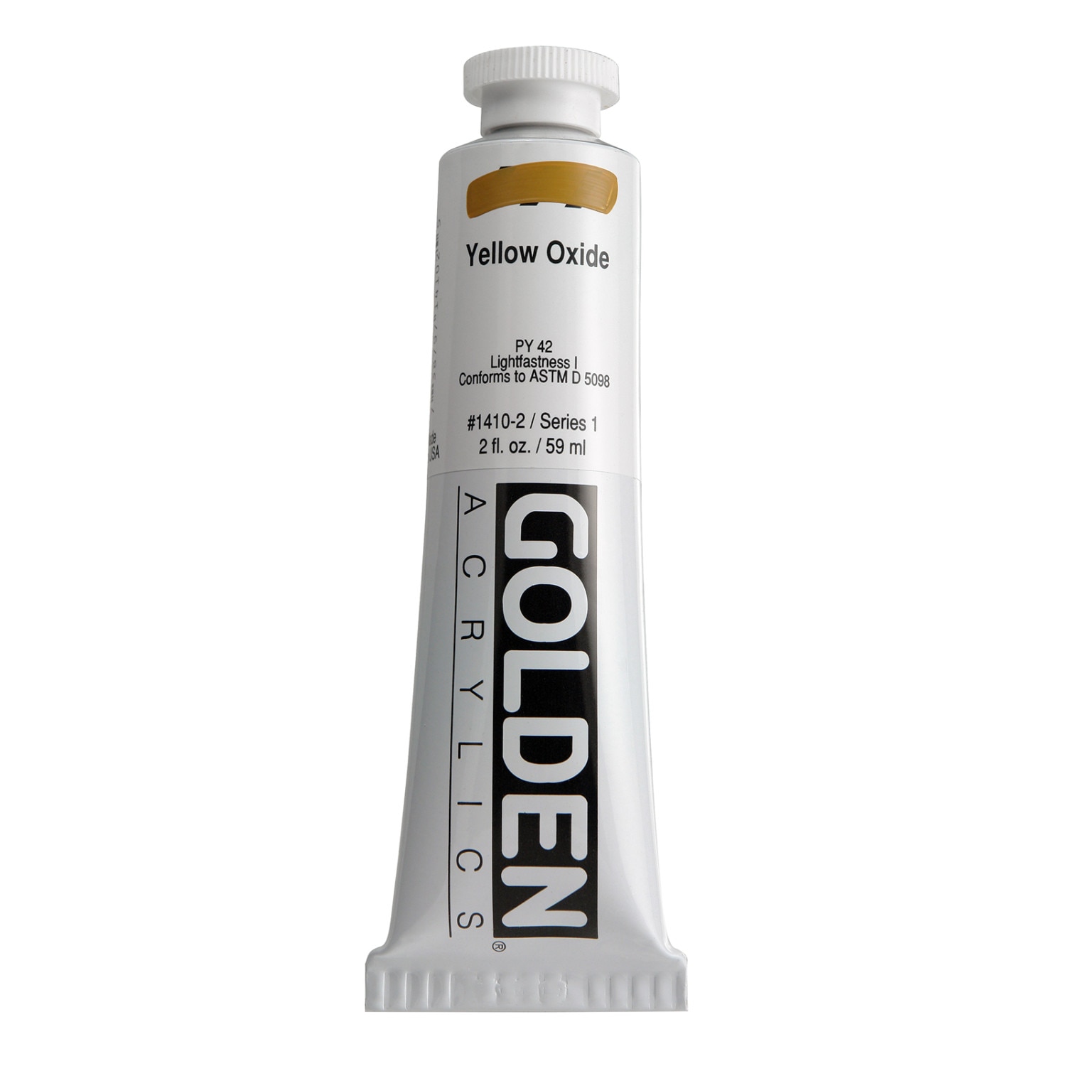 Golden(R) Heavy Body Acrylic, 2 oz., Yellow Oxide