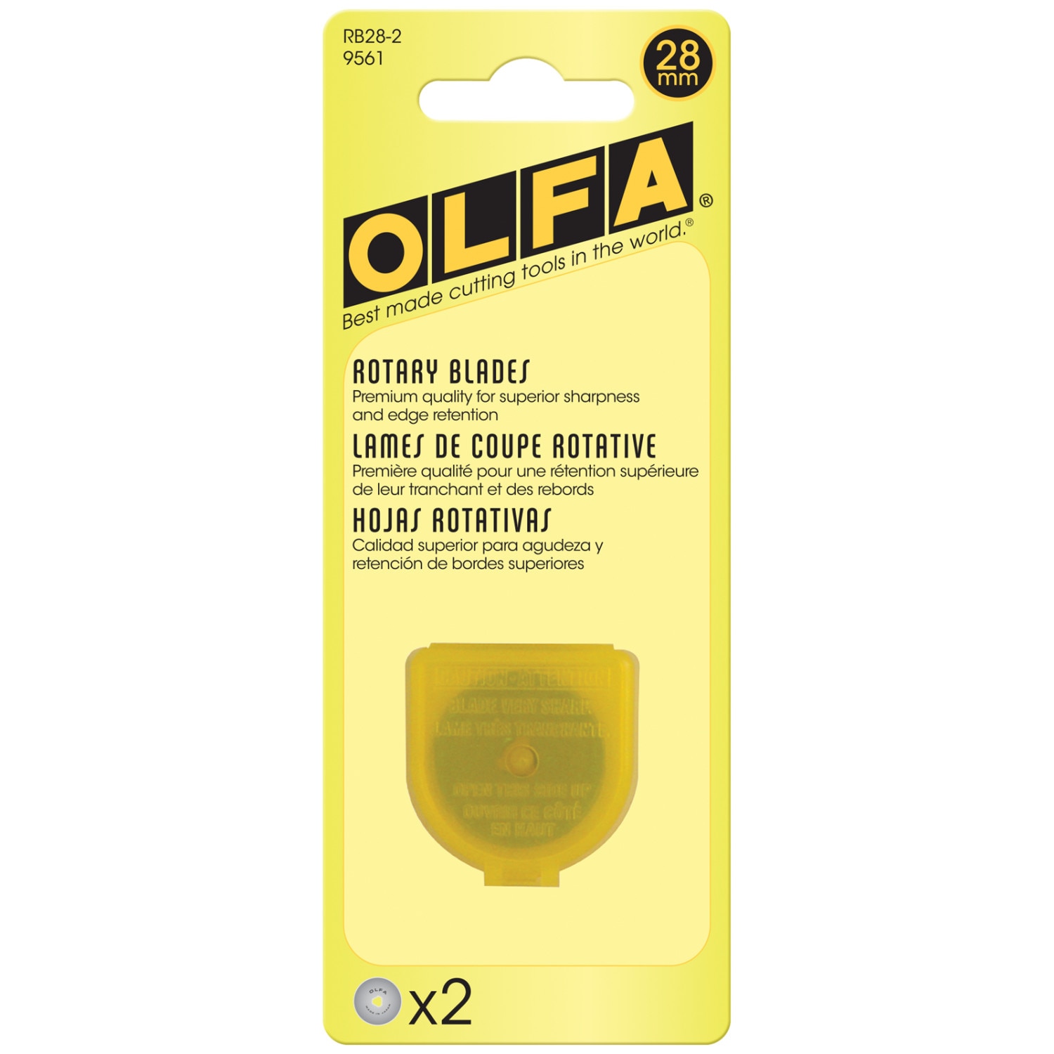 Olfa Rotary Cutter Blades, 28mm, 2/Pkg.