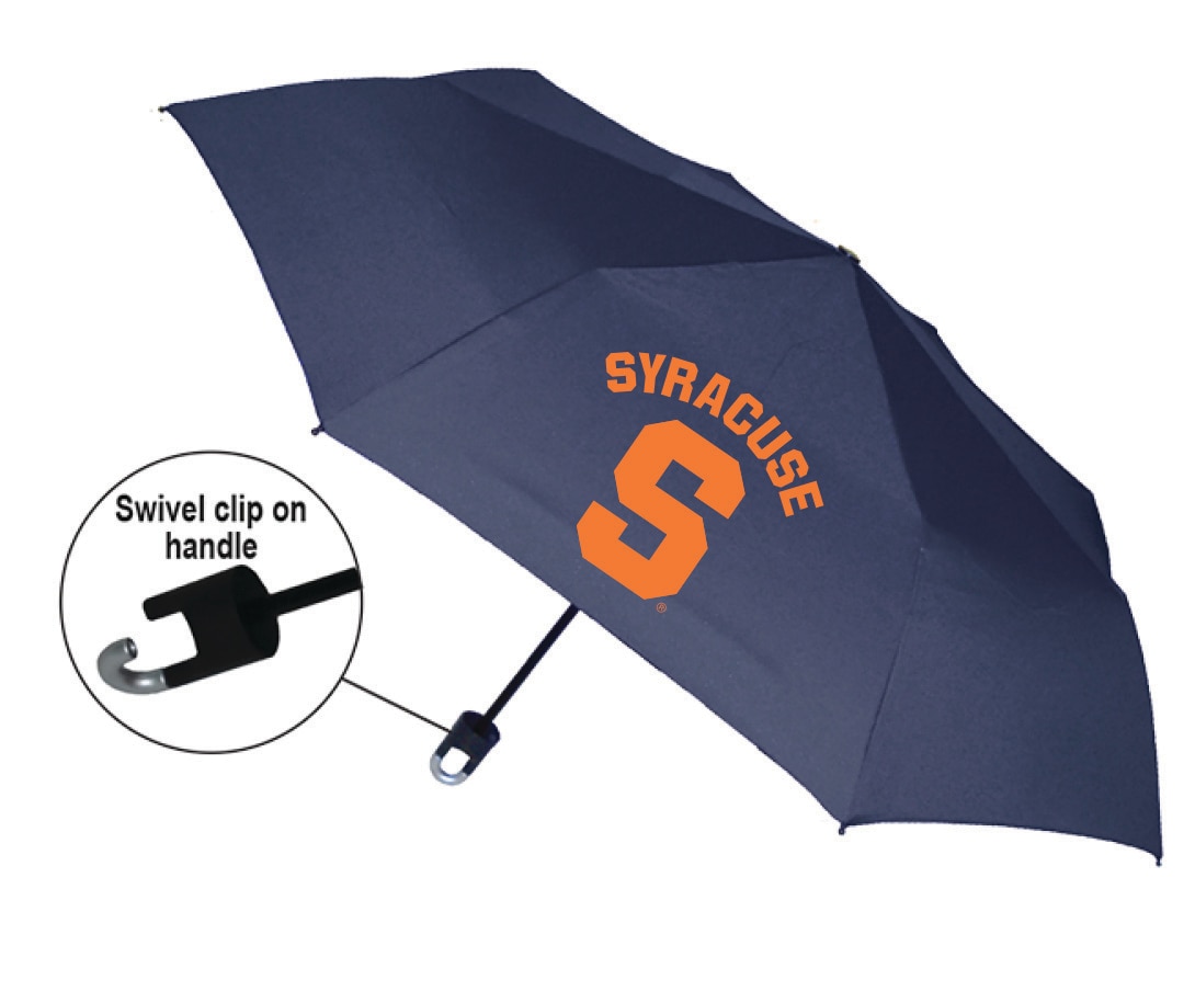 "Storm Clip" Mini Folding Emblematic Solid Umbrella 42" Coverage