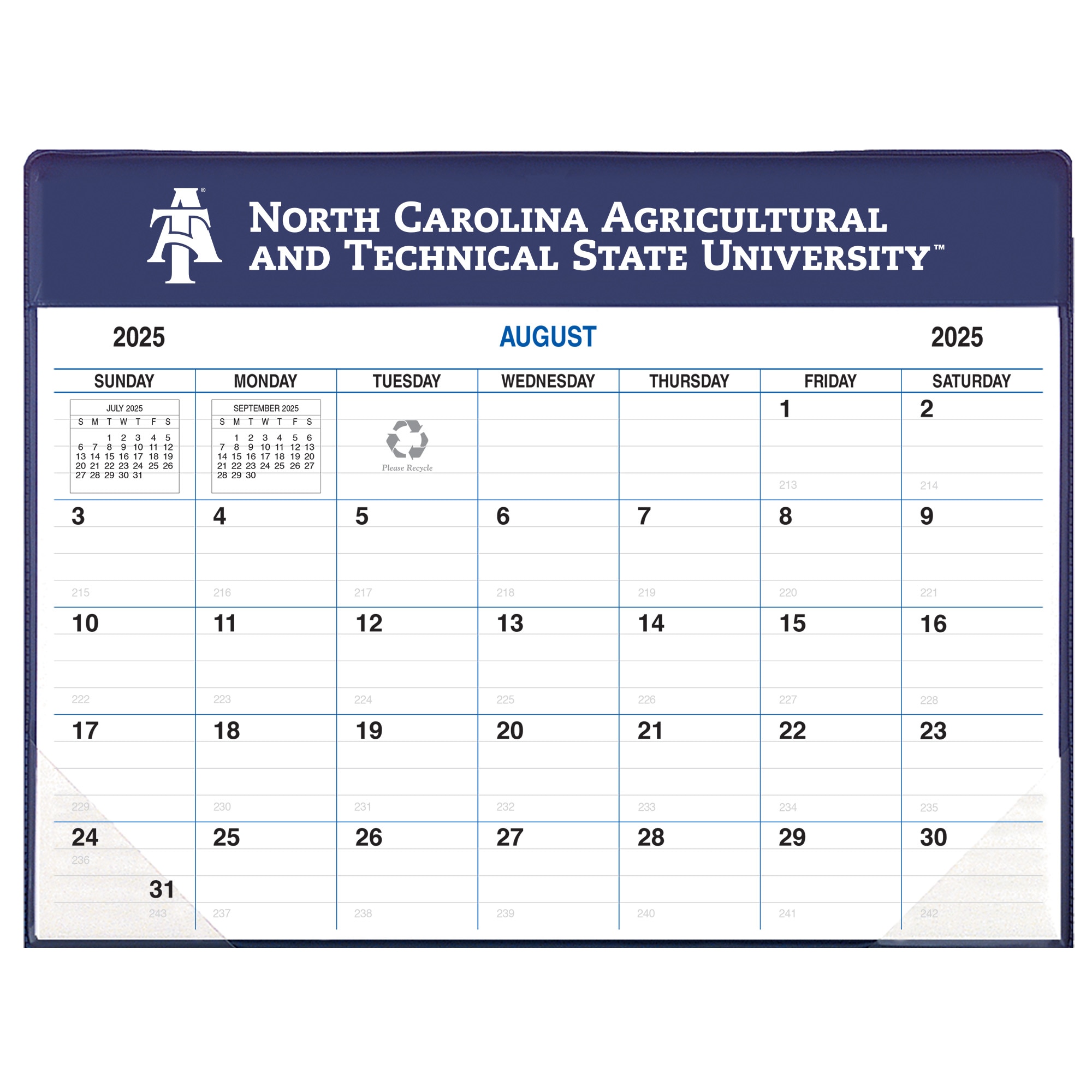 Payne 25-26 Imprinted Academic Calendar Pad Planner 8.5"x11"