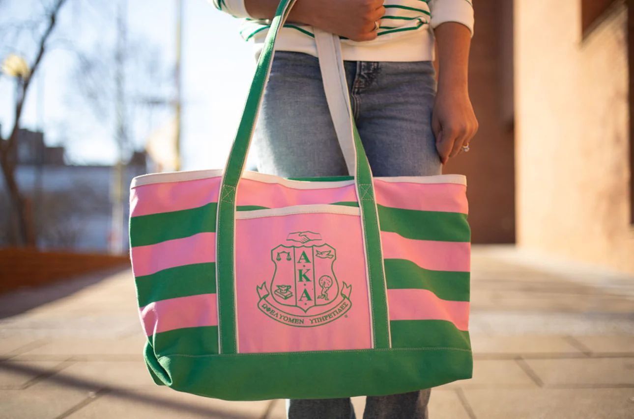 Alpha Kappa Alpha AKA Canvas Tote Bag