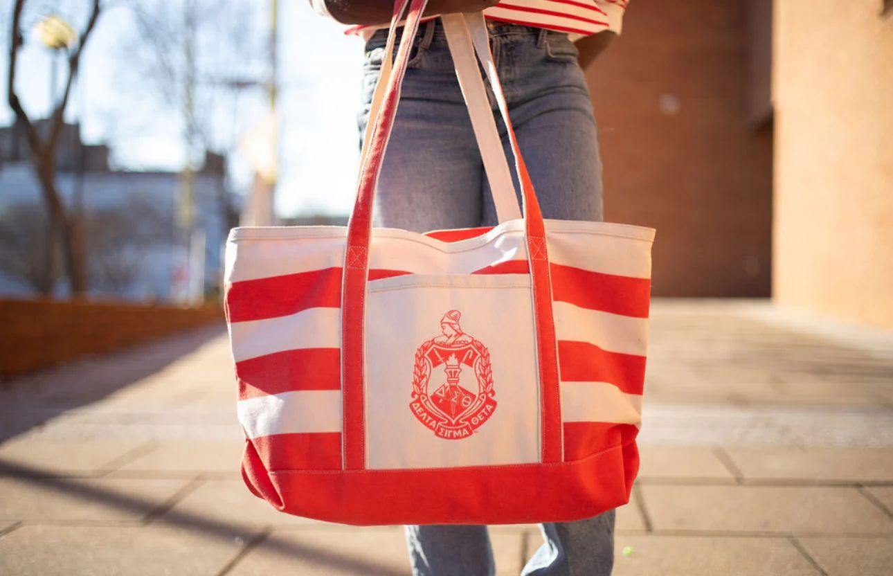 Delta Sigma Theta DST Canvas Tote Bag