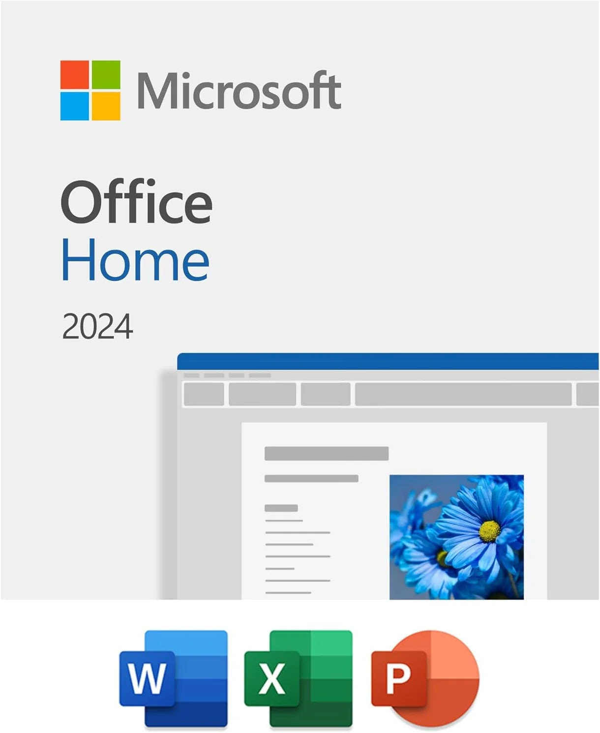 Microsoft Office Home 2024 Classic Apps: Word, Excel, PowerPoint