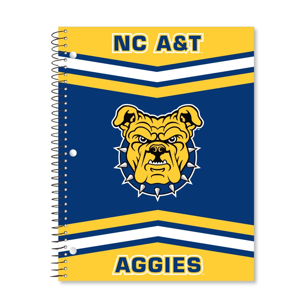 Digi Color Warp 1 Subject 11"x8.5" 70 Count College Ruled Spiral Notebook