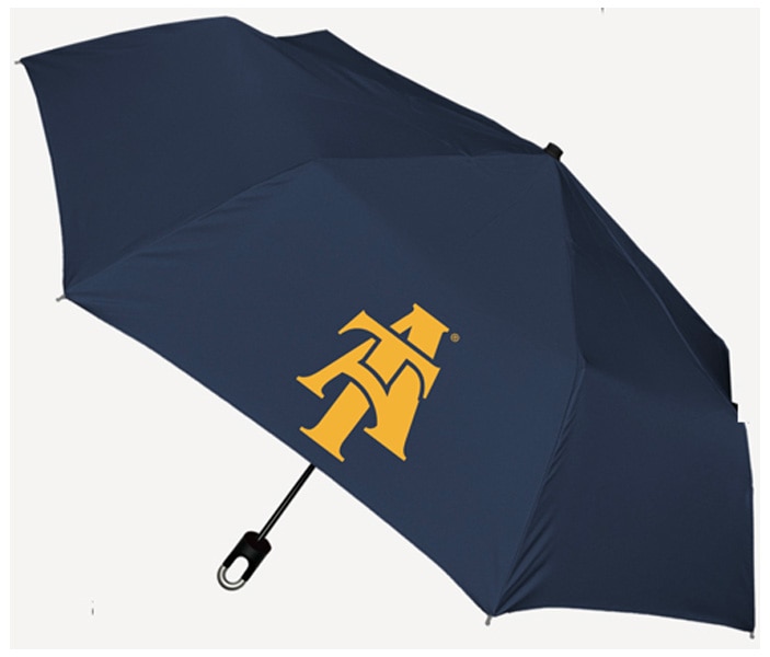 Storm Clip Mini Folding Emblematic Solid Umbrella 42" Coverage