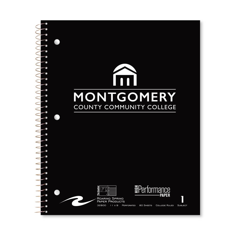 Roaring Premium 1 Subject Notebook, 8.5x11 College Ruled 20lb Paper, Pressboard Foil Cover