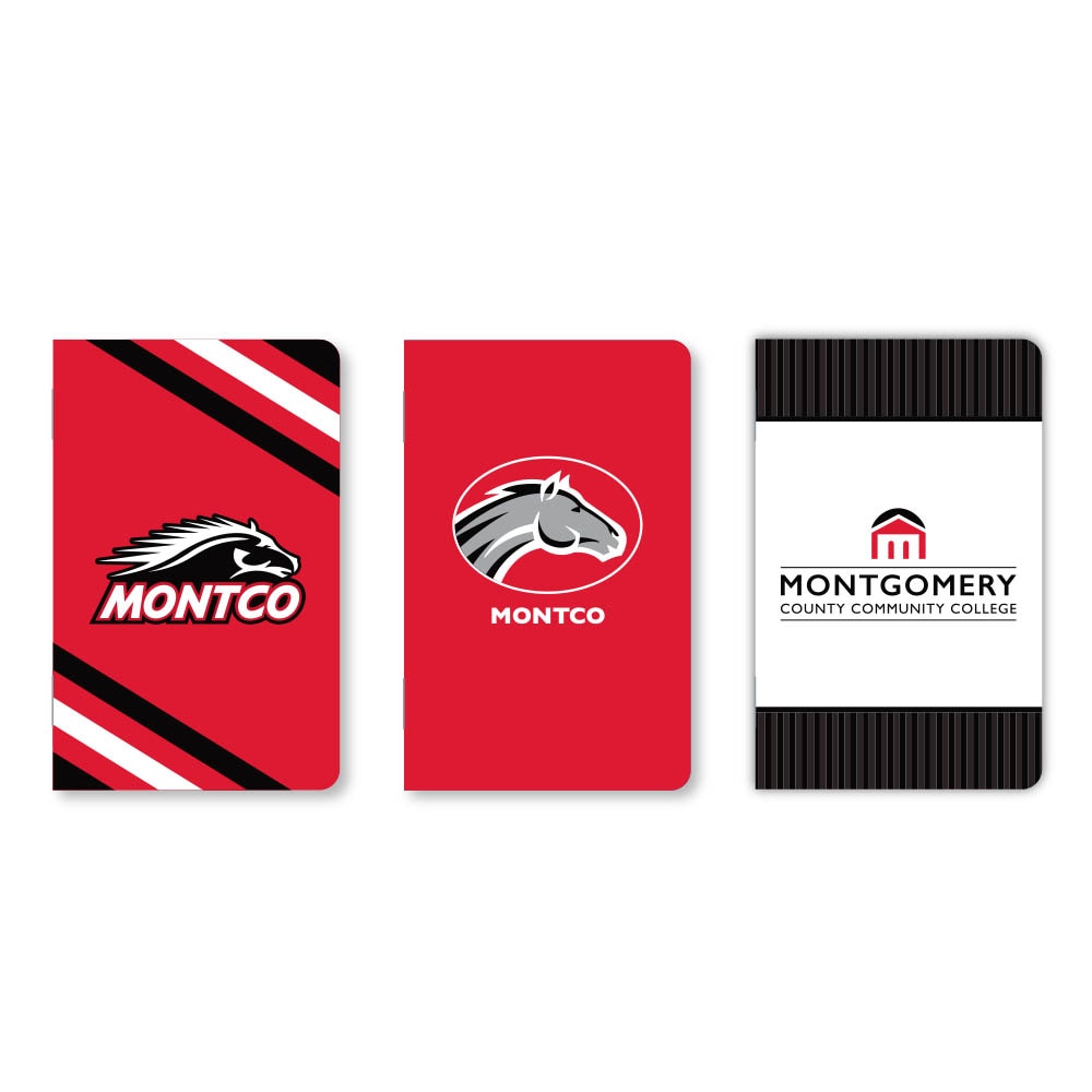 Set of 3 School Spirit Pocket Sized Mini Notebooks