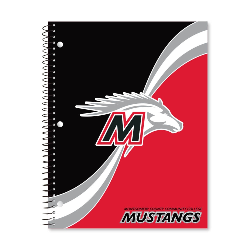 Digi Curve Divide 1 Subject 11"x8.5" 70 Count College Ruled Spiral Notebook