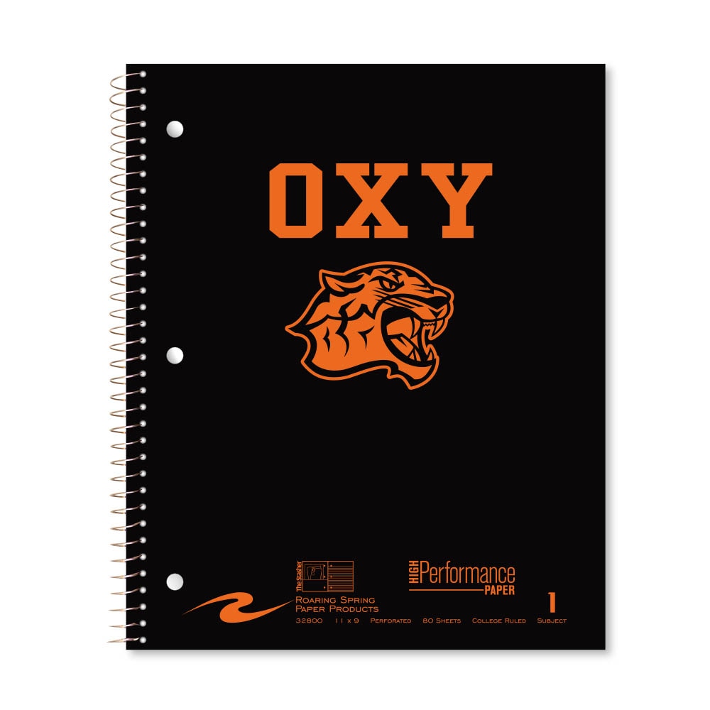 Roaring Premium 1 Subject Notebook, 8.5x11 College Ruled 20lb Paper, Pressboard Foil Cover