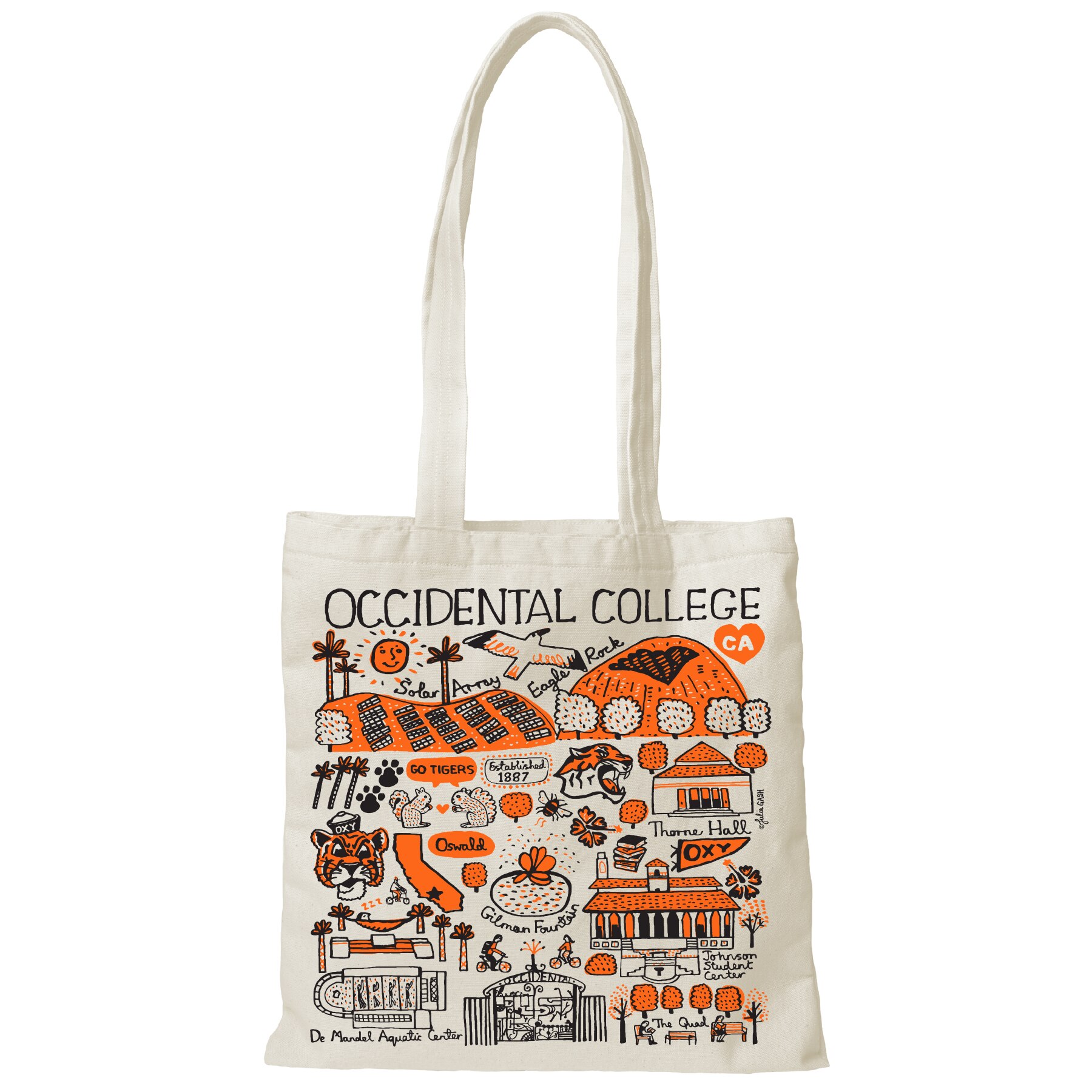 Occidental College Julia Gash Canvas Tote