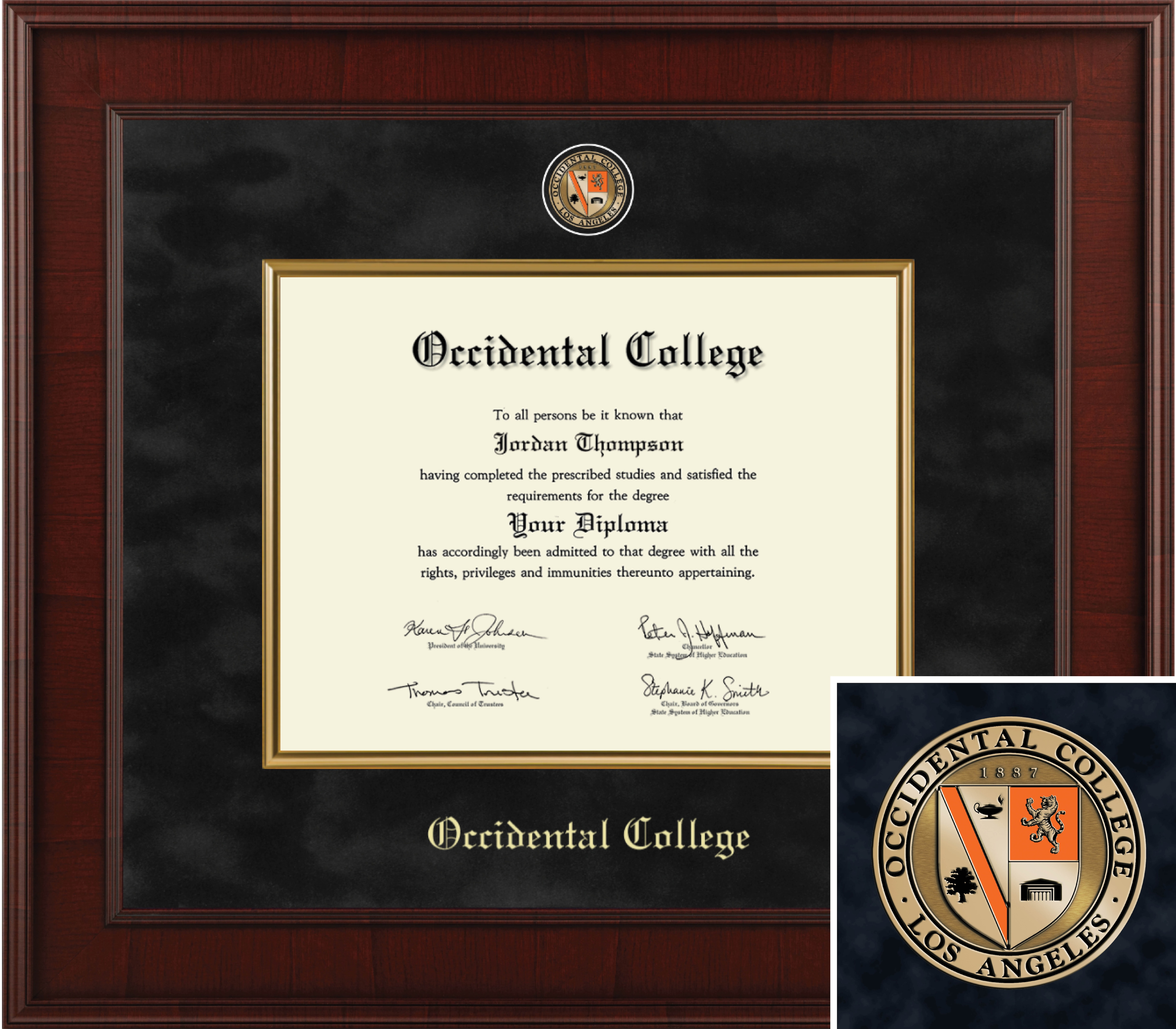 Church Hill Classics Presidential 8.5x11 Mahogany Diploma Frame