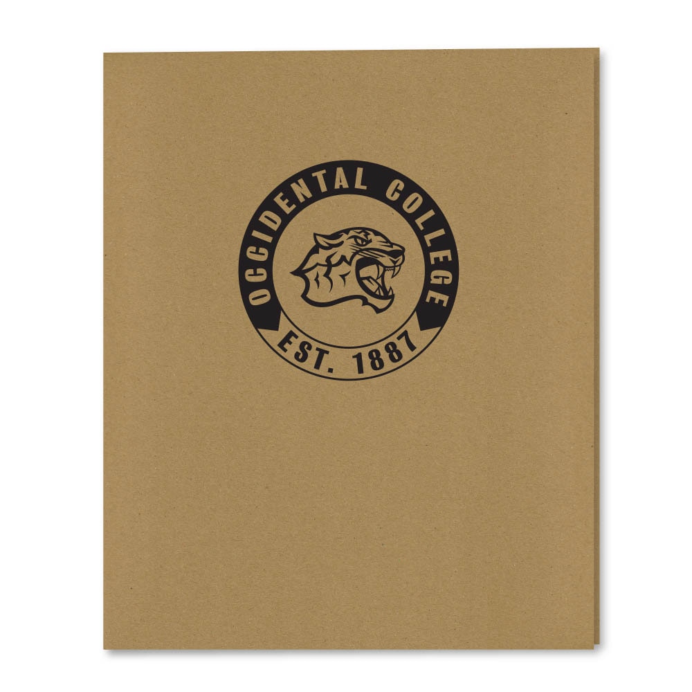 Recycled Emblematic Kraft 2 Pocket Folder, Classic