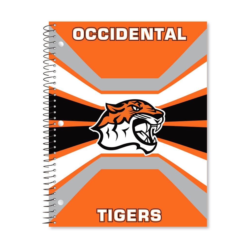 Digi Color Warp 1 Subject 11"x8.5" 70 Count College Ruled Spiral Notebook