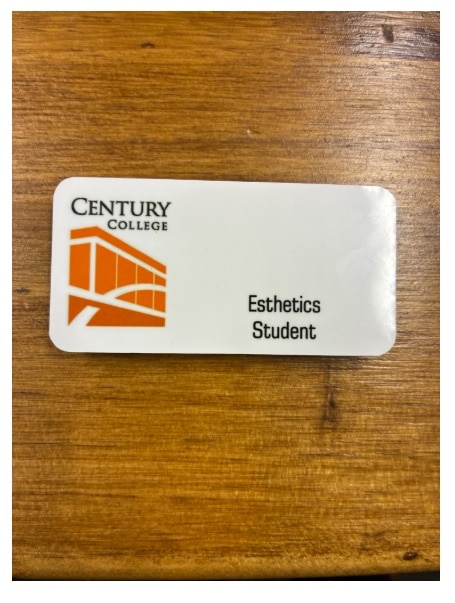 Esthetics Student Name Tag