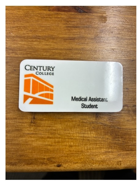 Medical Assistant Student Name Tag