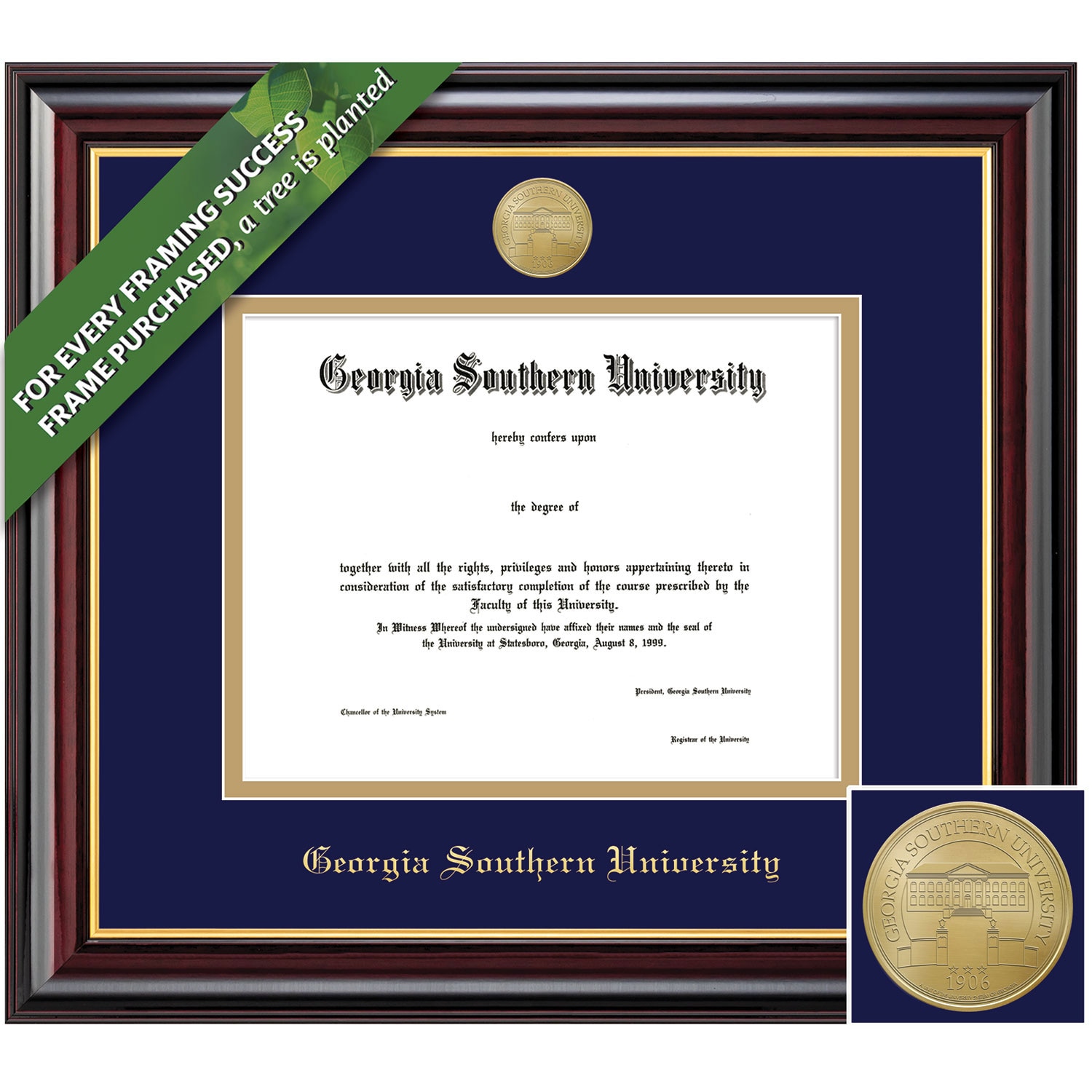 Framing Success 11 x 14 Windsor Gold Medallion Associates Bachelors Diploma Frame