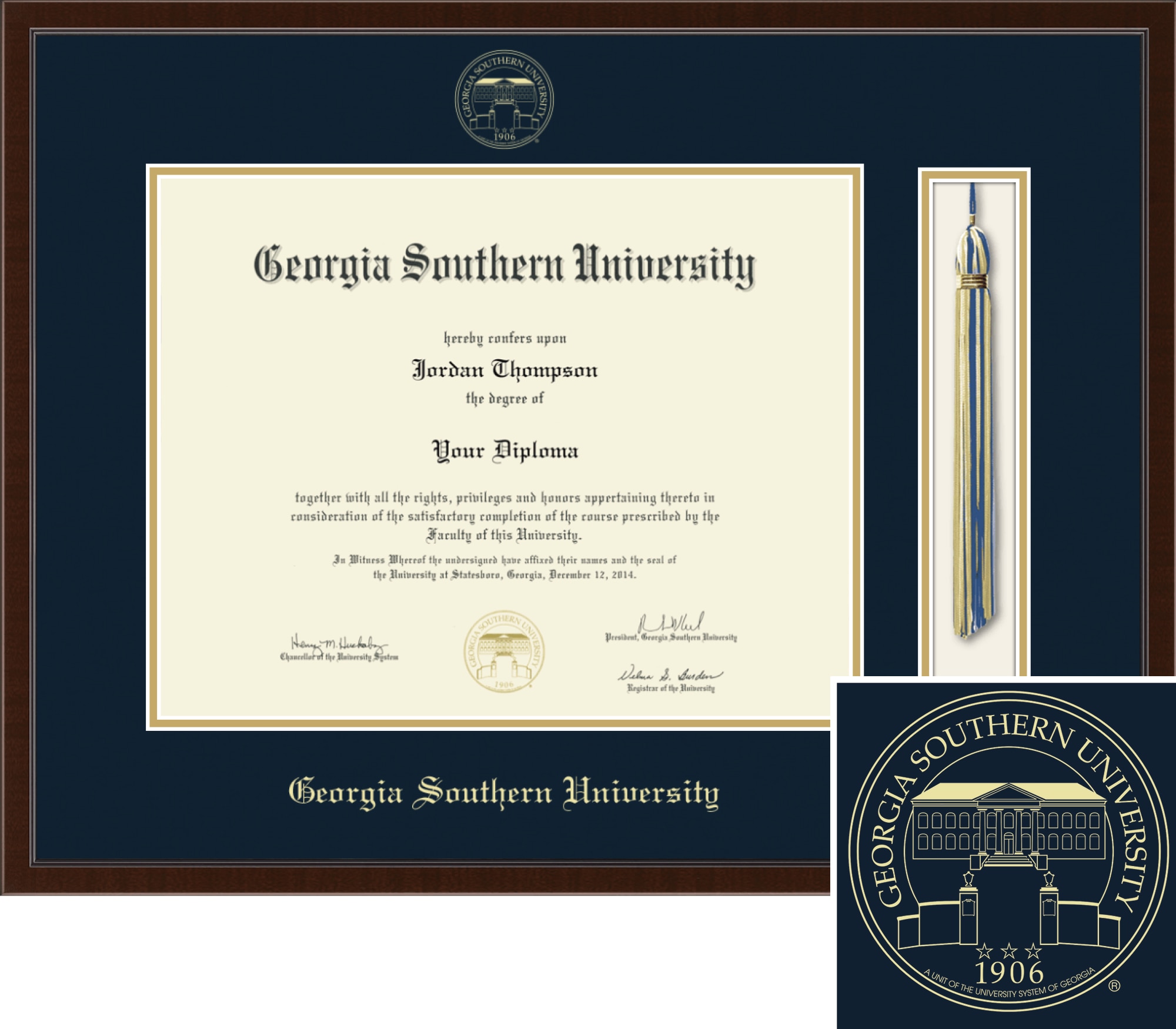 Church Hill Classics Masterpiece 11x14 Walnut Diploma Frame