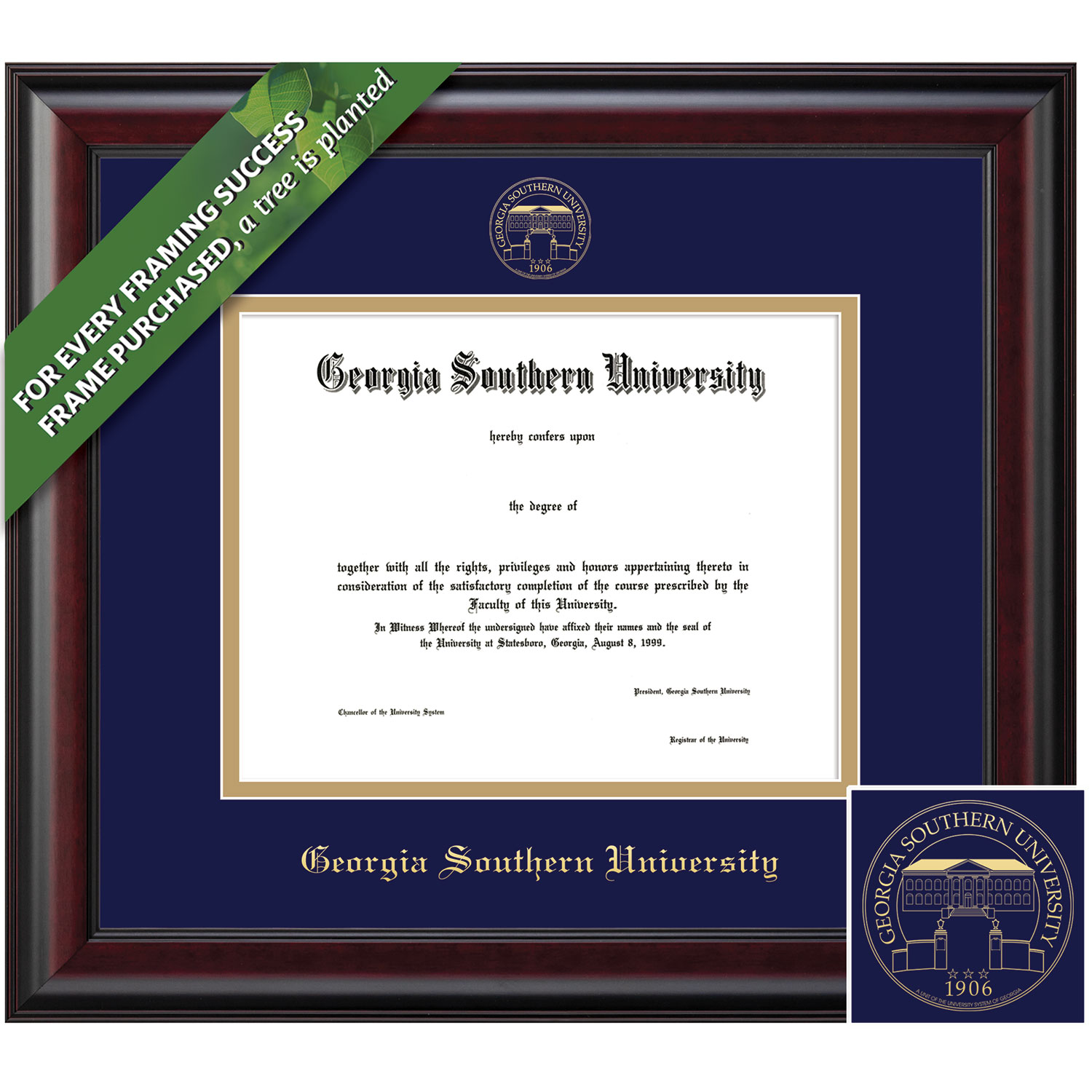 Framing Success 12 x 15 Classic Gold Embossed School Seal Associates Bachelors Diploma Frame