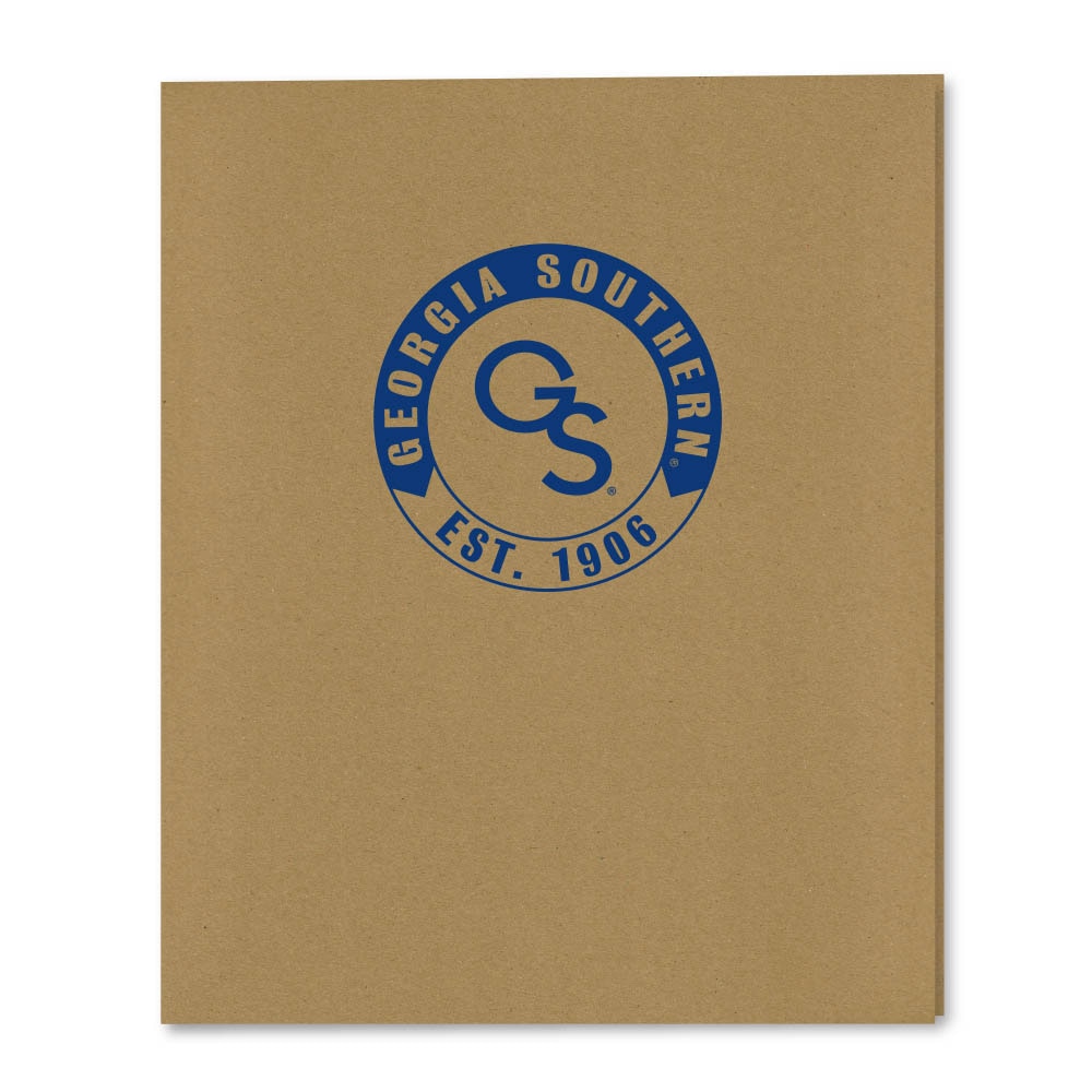 Recycled Emblematic Kraft 2 Pocket Folder, Classic
