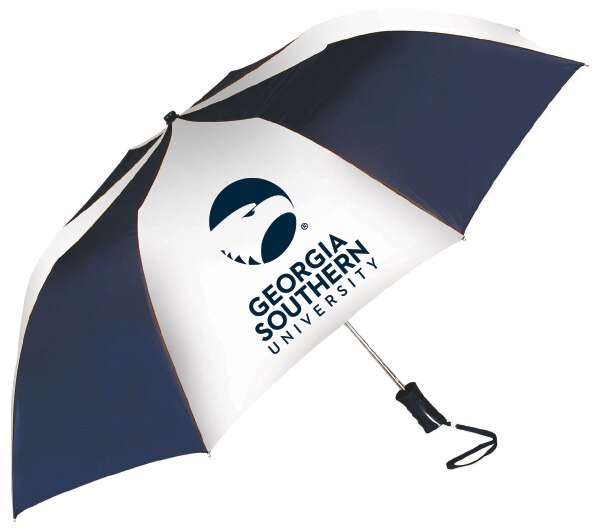 "The Sport" 2-Tone Emblematic Umbrella Automatic Folding 48" Coverage