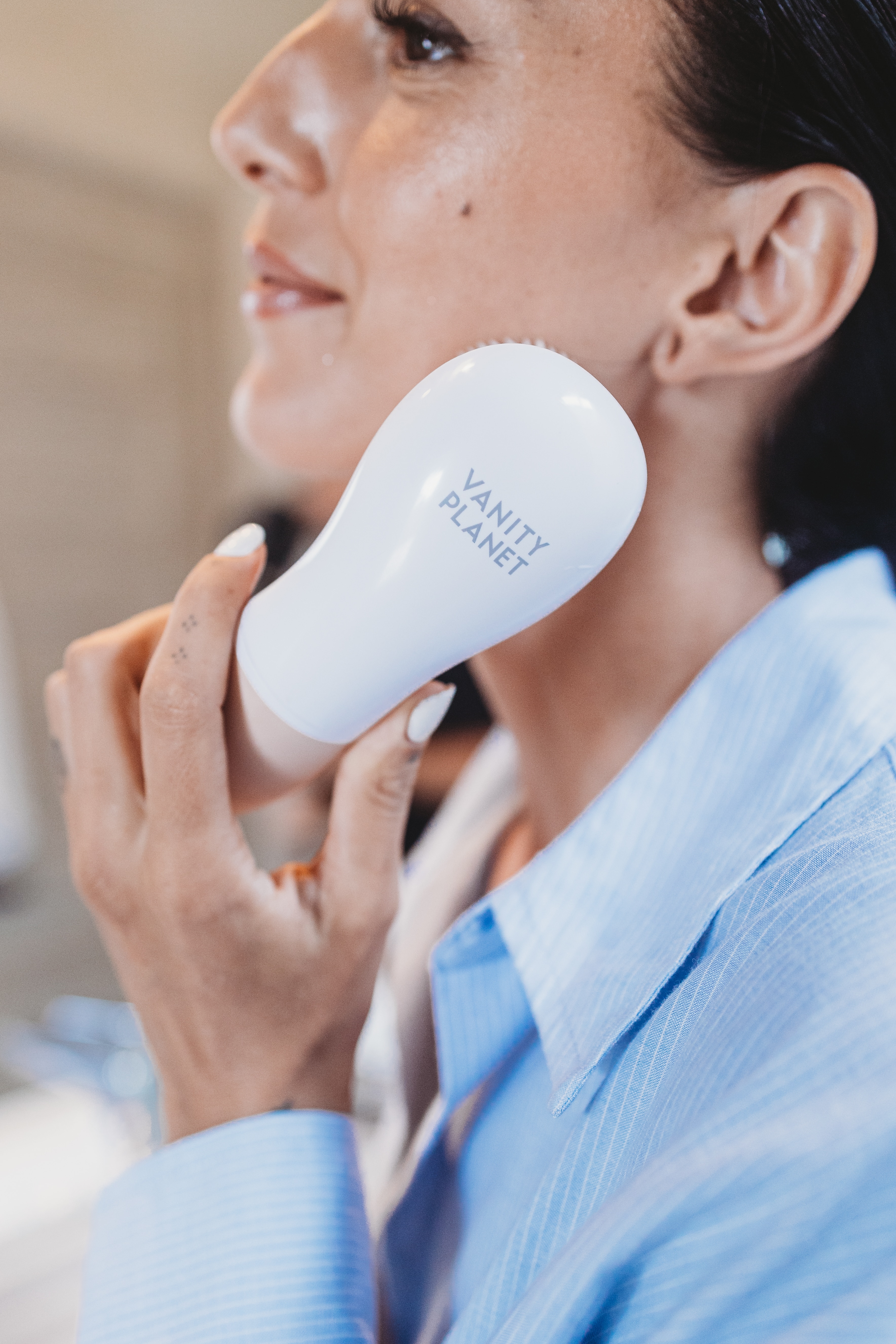 Raedia Facial Cleansing Brush + Body Brush - Dusty Pink - Vanity Planet