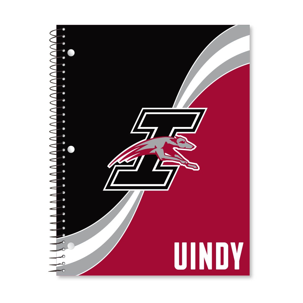 Digi Curve Divide 1 Subject 11"x8.5" 70 Count College Ruled Spiral Notebook