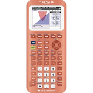 TI 84+ CE Graphing Calculator 1Pk BP Peach Pi