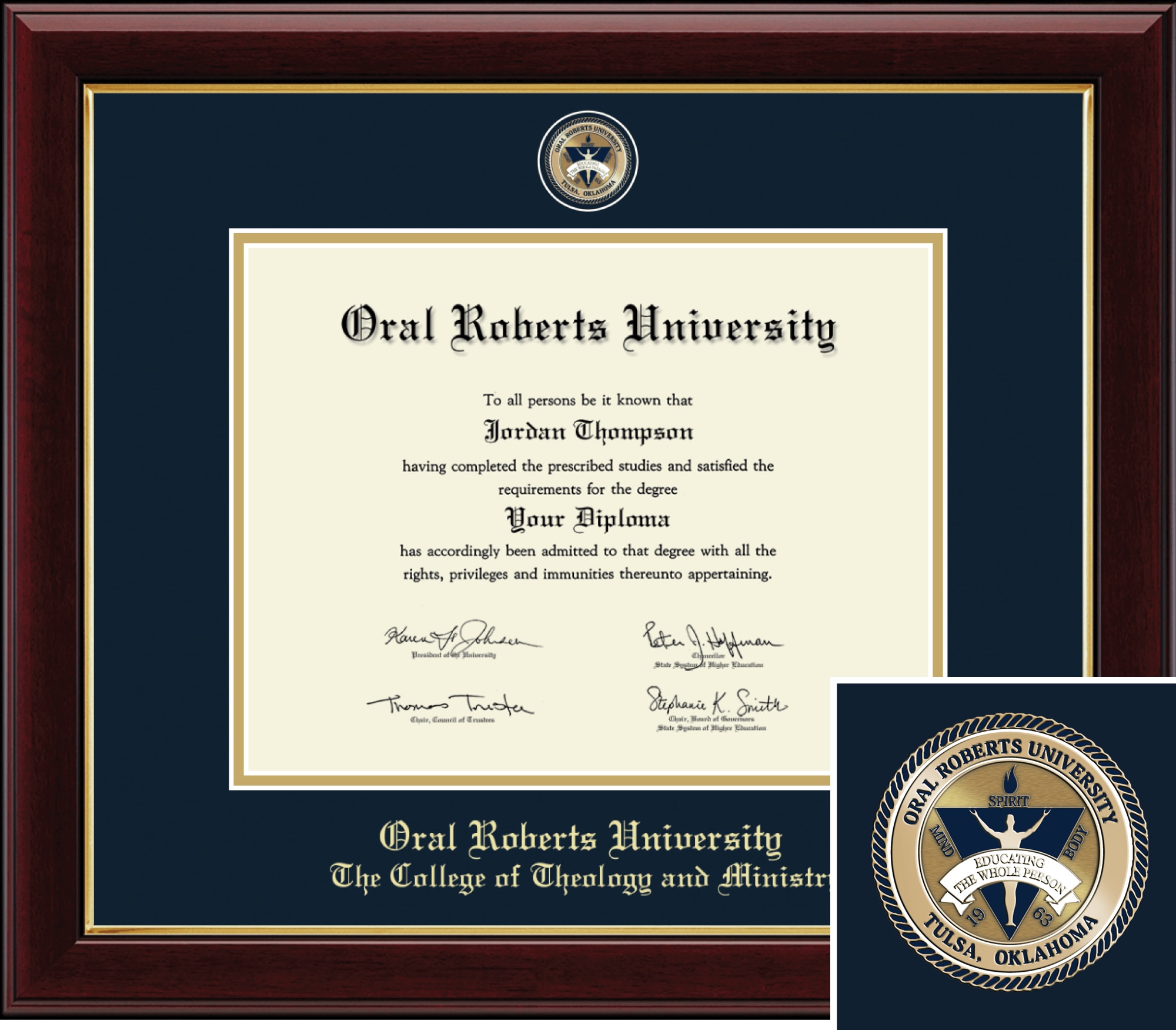 Church Hill Classics Masterpiece Theology Ministry Diploma Frame