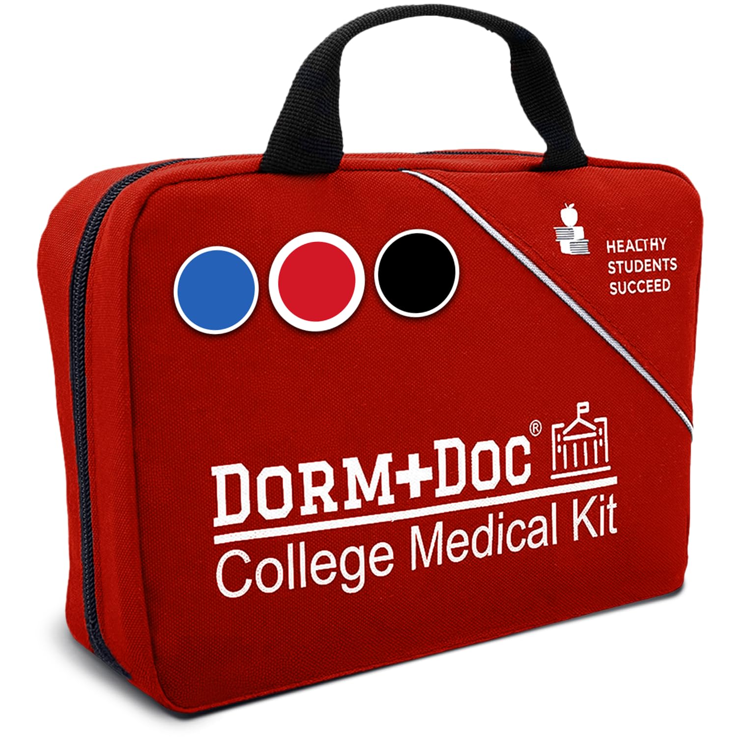 DormDoc 175 Piece First Aid Kit - Red
