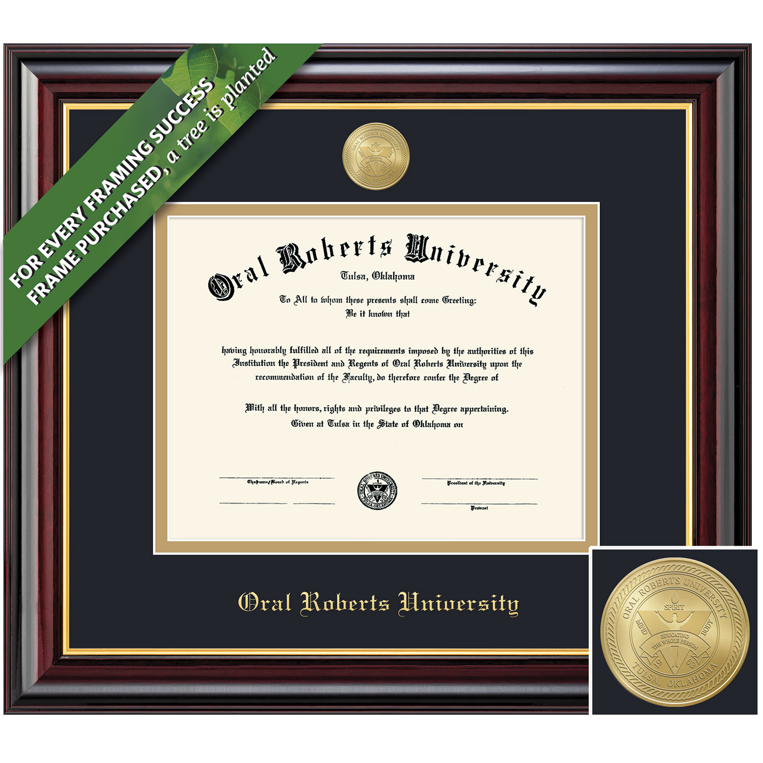 Framing Success 8.5 x 11 Windsor Gold Medallion Bachelors Diploma Frame