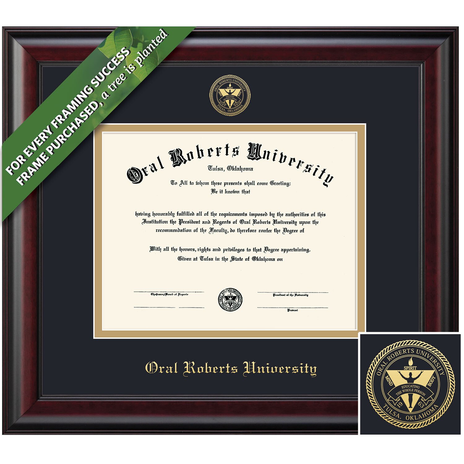 Framing Success 8.5 x 11 Classic Gold Embossed School Seal Bachelors Diploma Frame