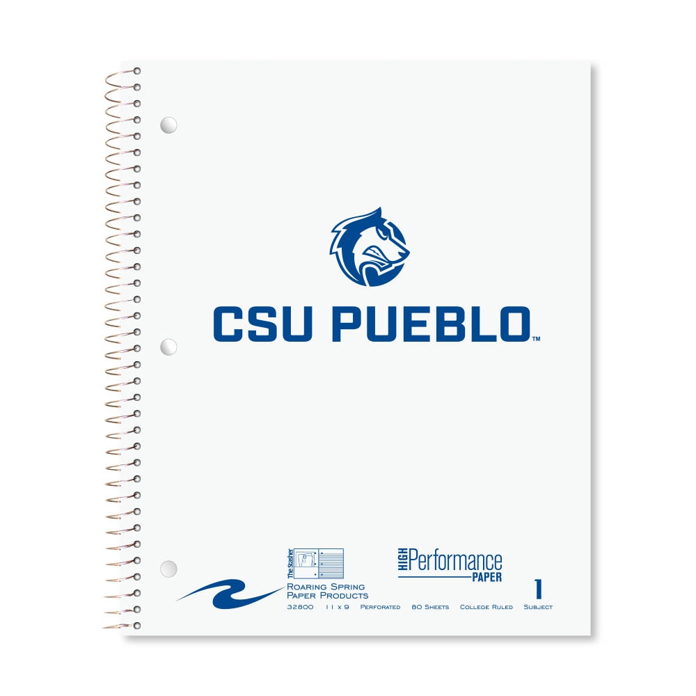 Roaring Premium 1 Subject Notebook, 8.5x11 College Ruled 20lb Paper, Pressboard Foil Cover
