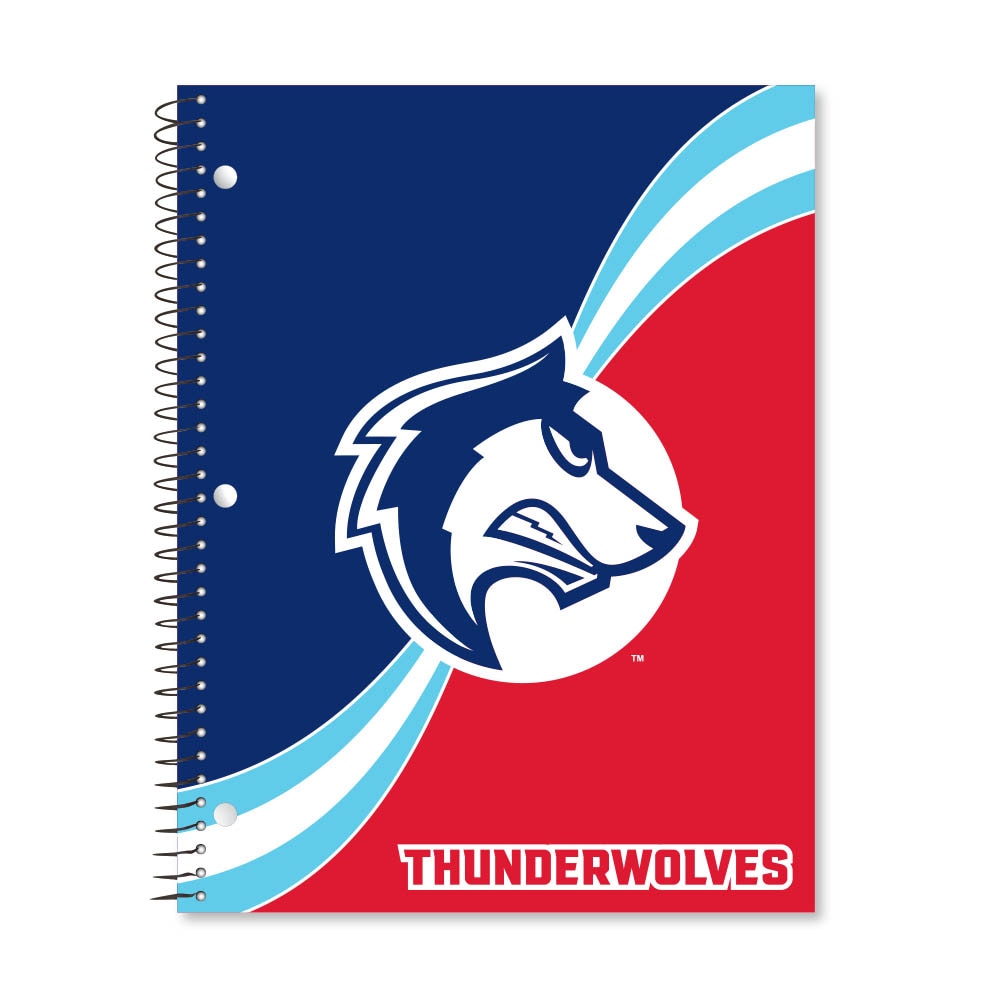 Digi Curve Divide 1 Subject 11"x8.5" 70 Count College Ruled Spiral Notebook